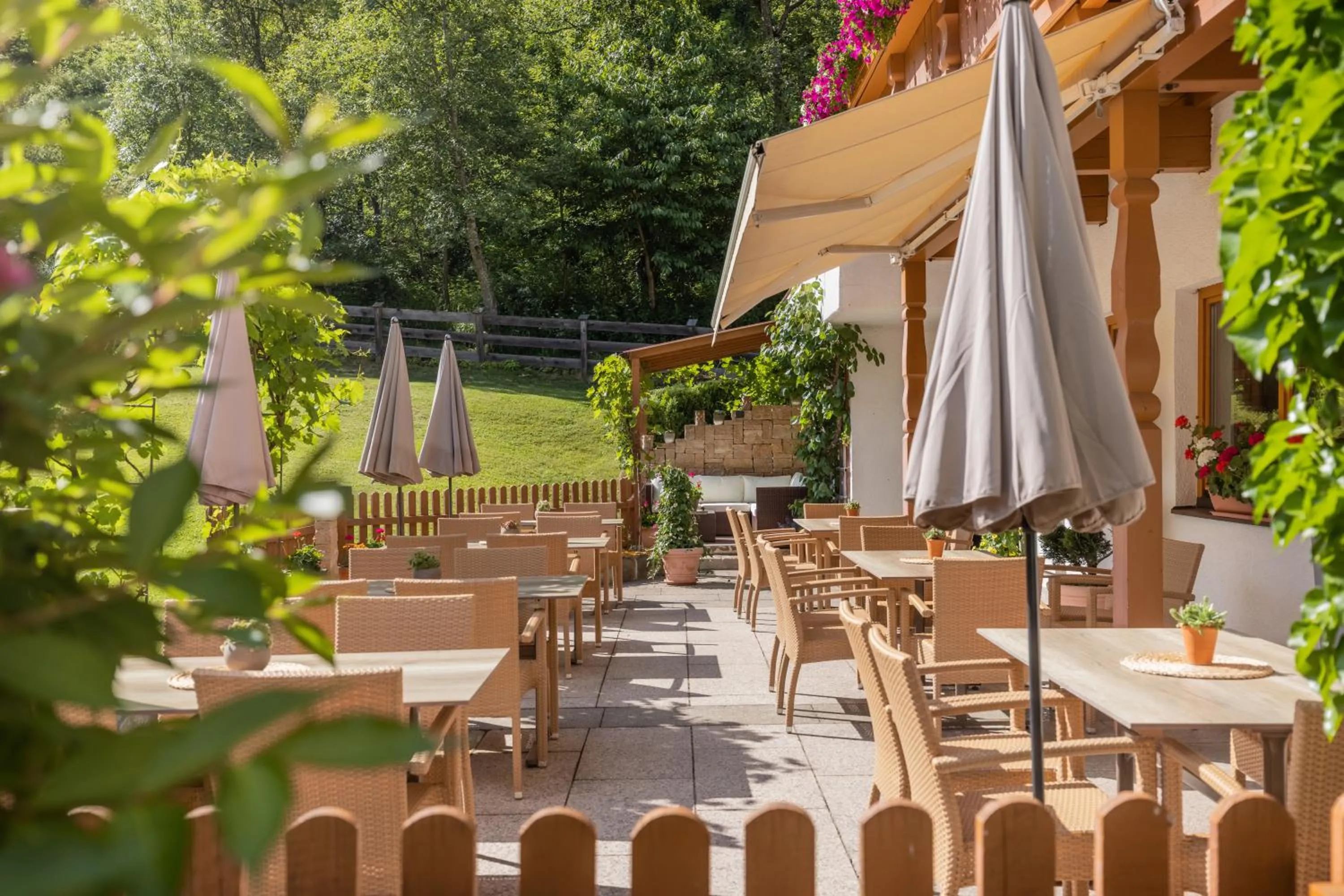 Garden in Hotel Christoph