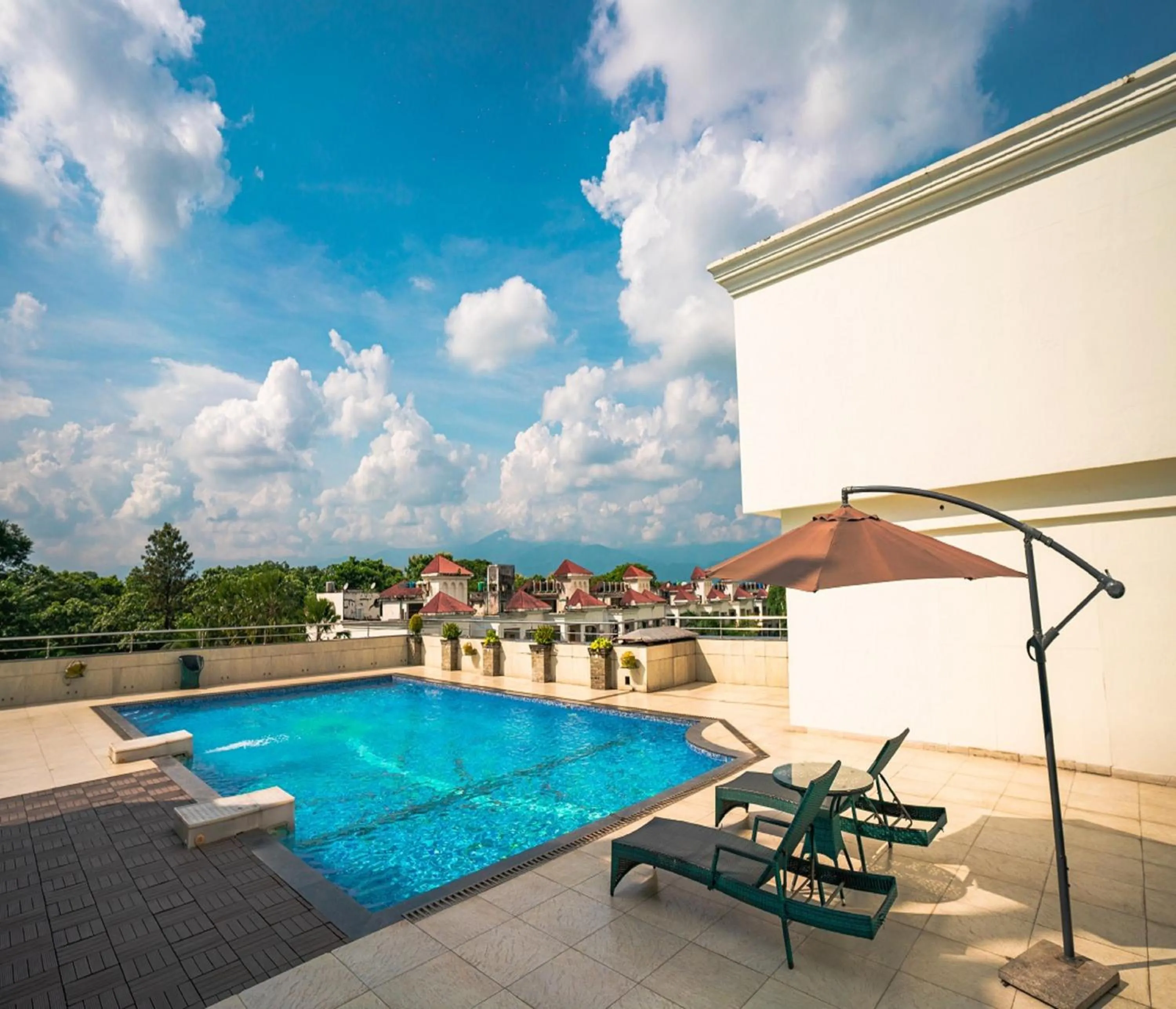 Swimming pool in Barsana Hotel & Resort Siliguri