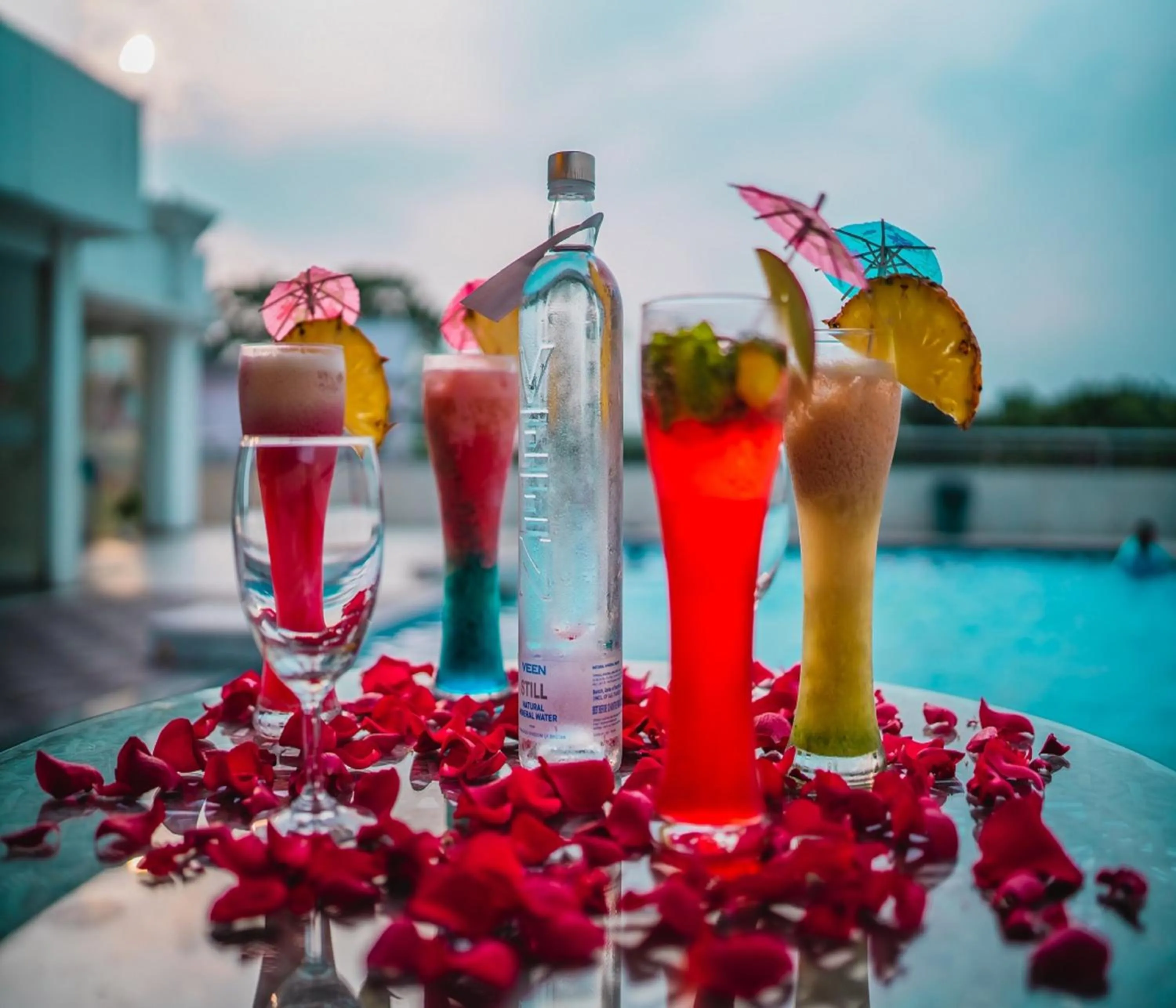 Swimming pool in Barsana Hotel & Resort Siliguri