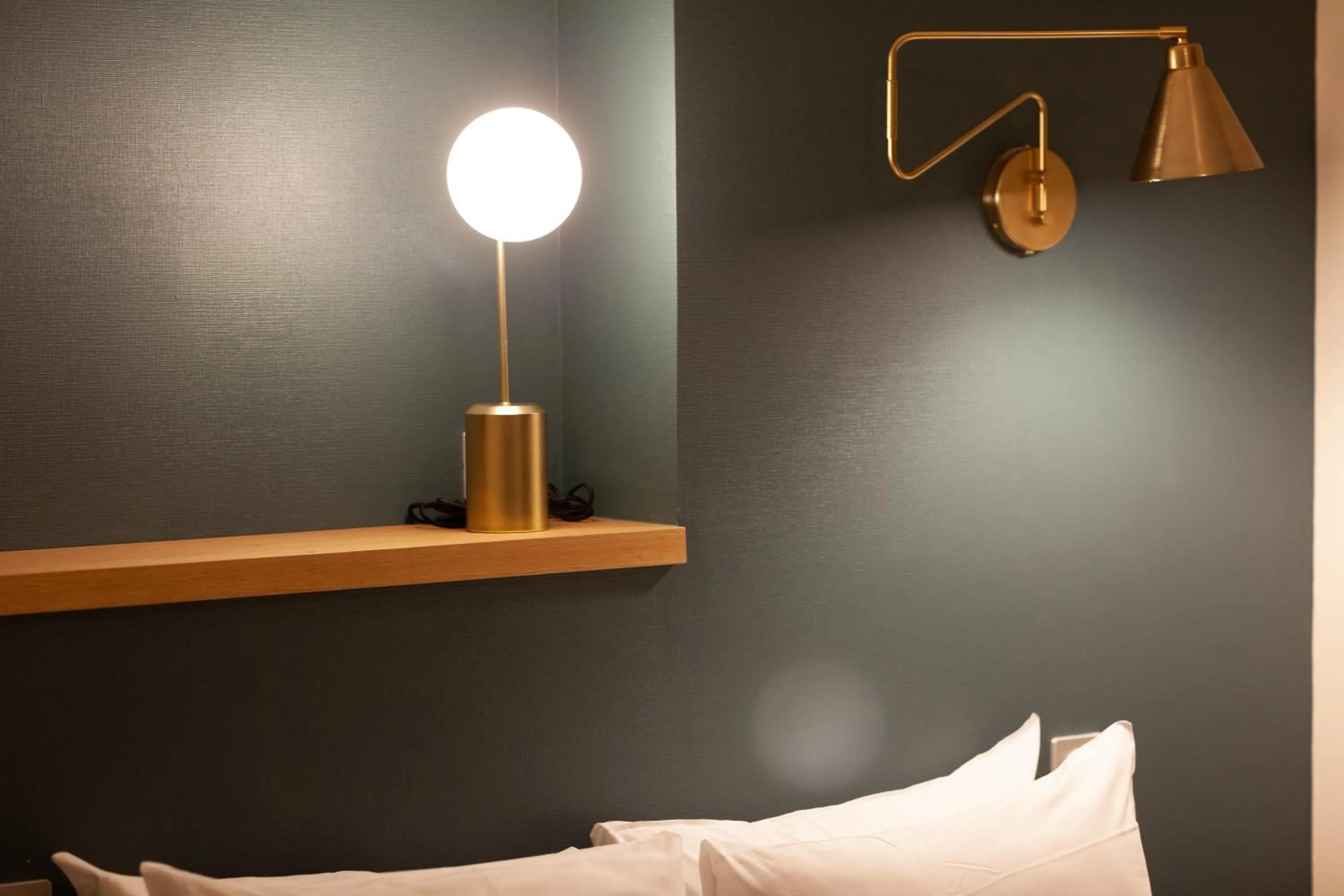 Decorative detail, Bed in Grand Hotel de la Gare, Angers