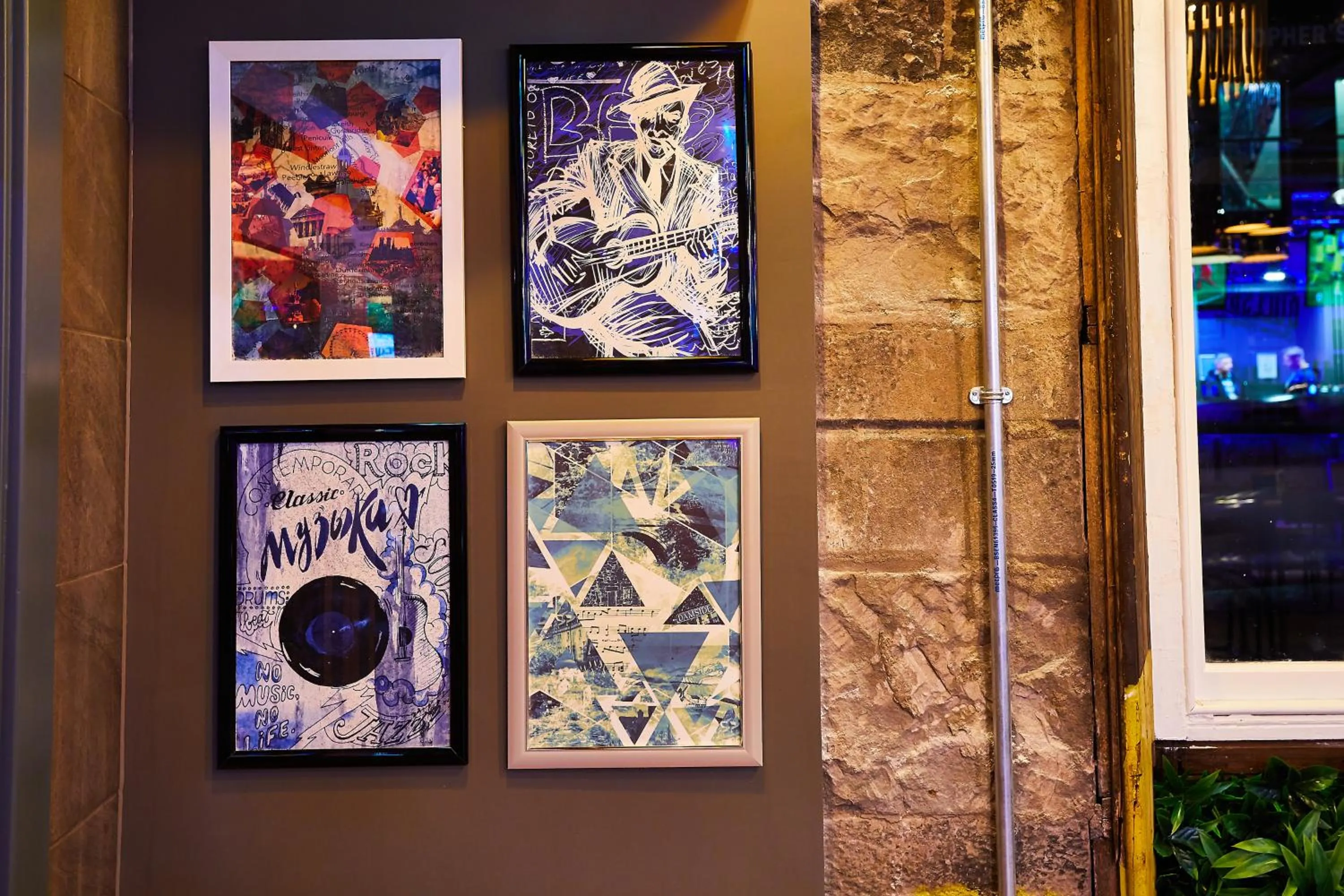 Decorative detail in St Christopher's Inn Edinburgh - Old Town