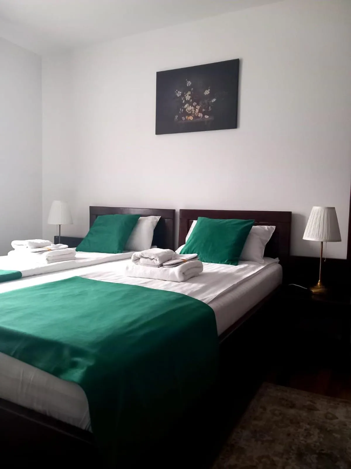 Bed in Pensiunea Rhein