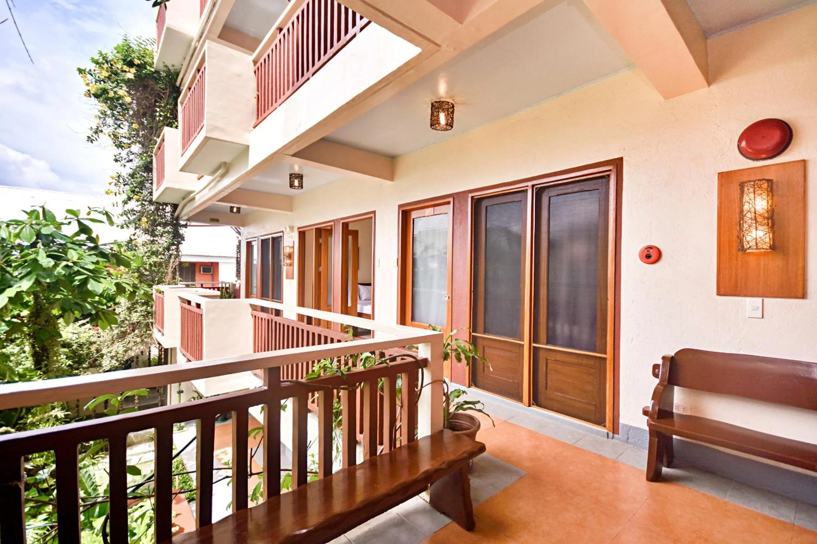 Balcony/Terrace in Agos Boracay Rooms + Beds