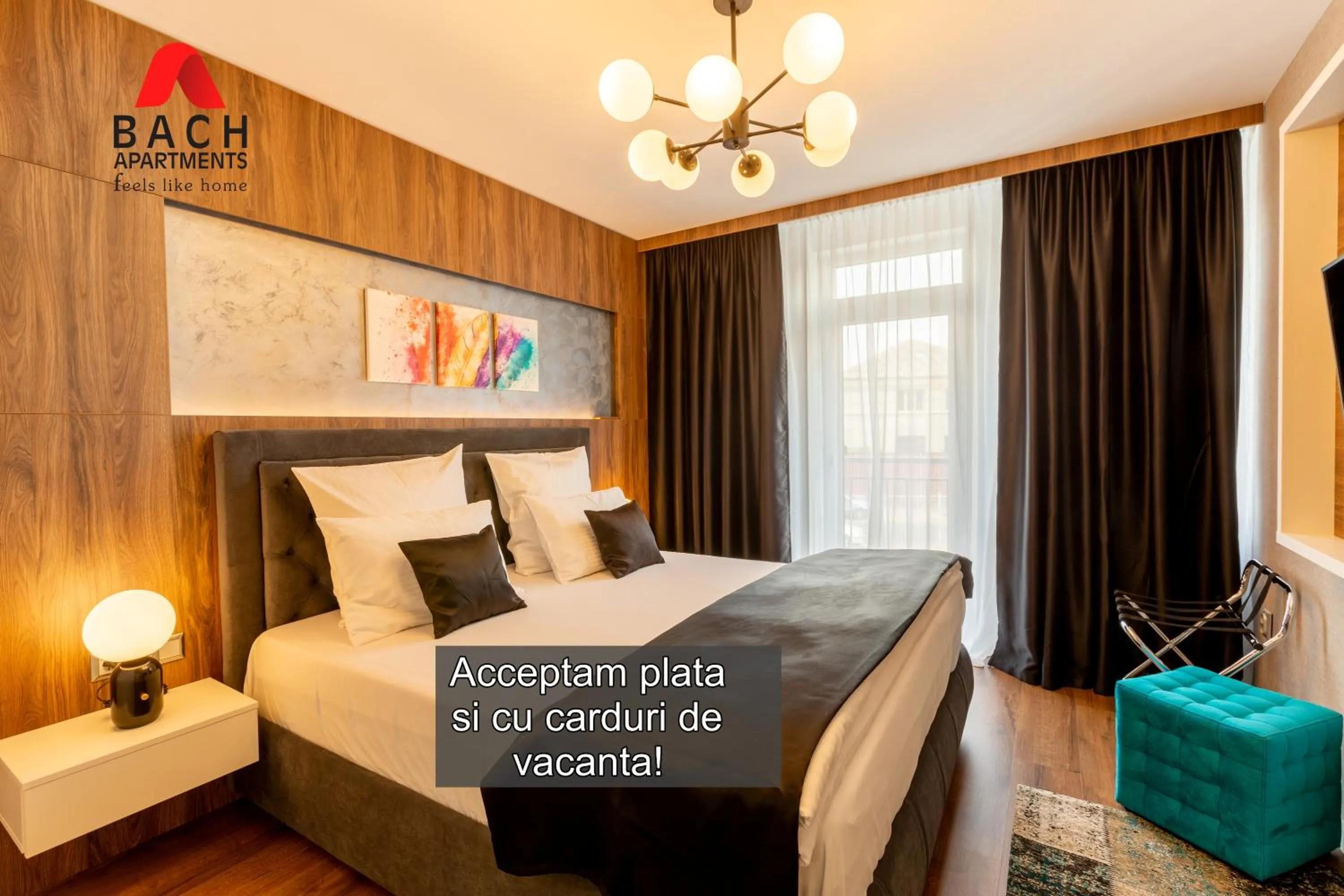 Bedroom, Bed in Bach Apartments