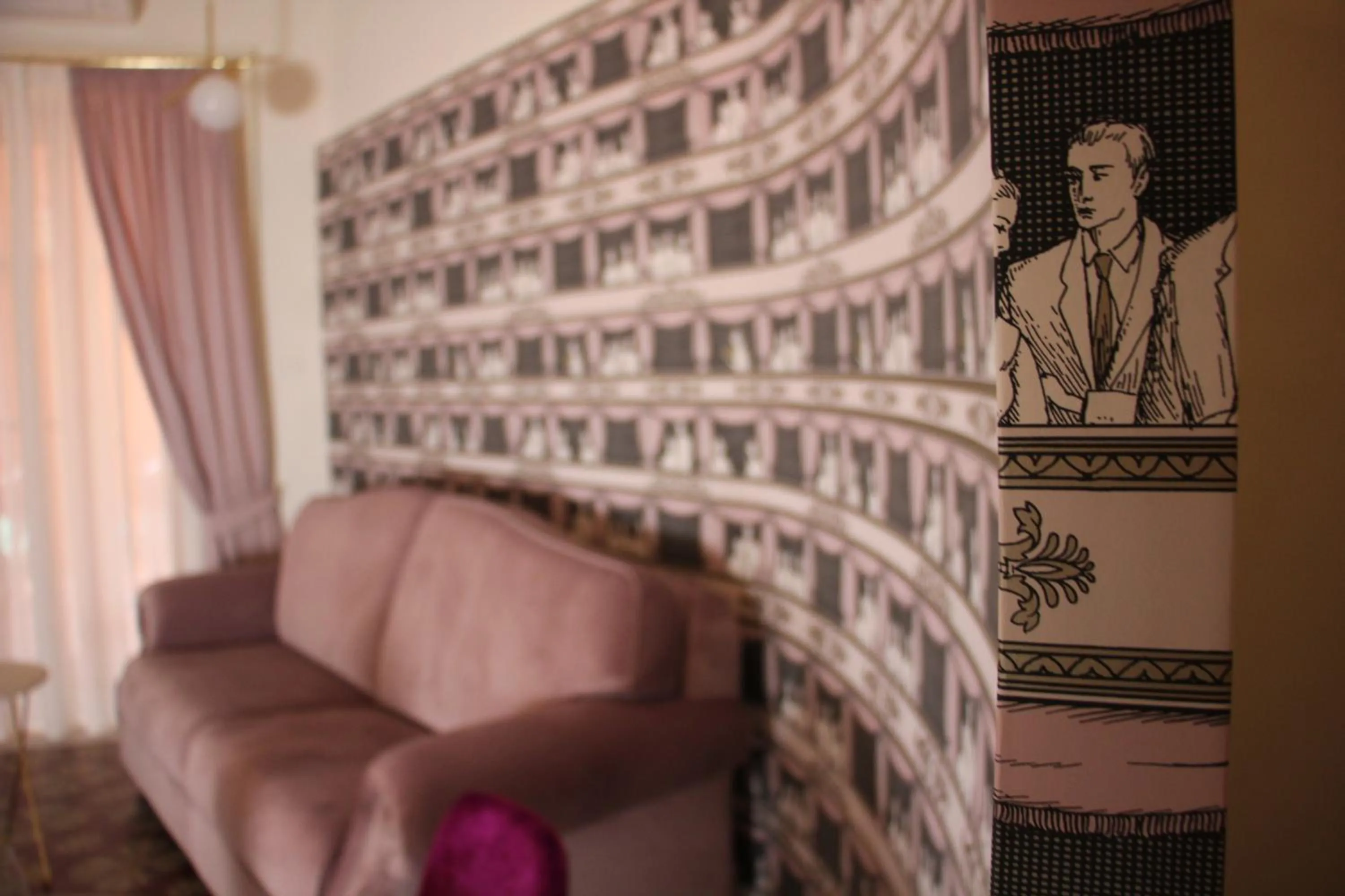 Living room in Scene Suites Apartments