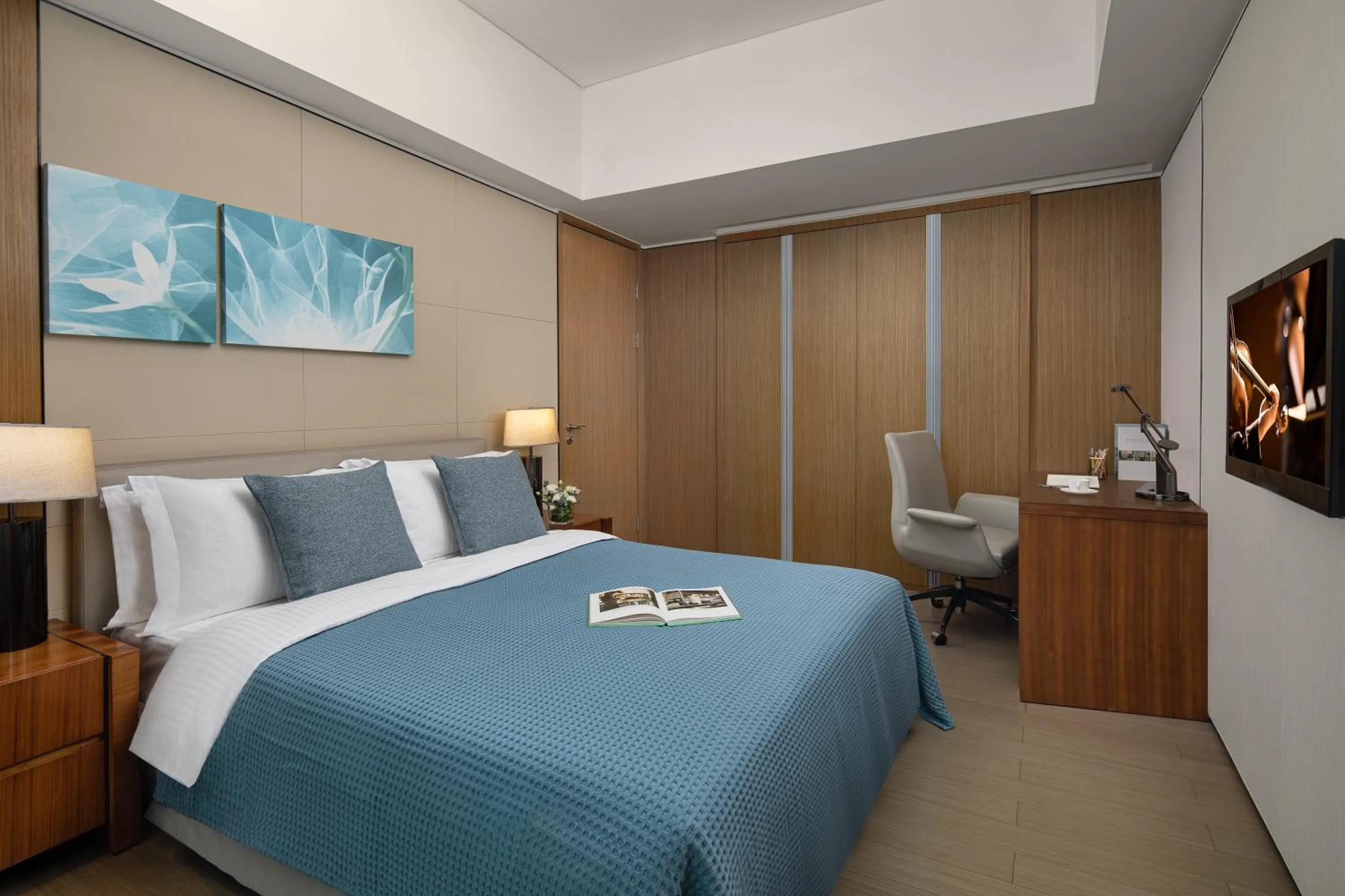 Bedroom, Bed in Ascott IFC Guangzhou