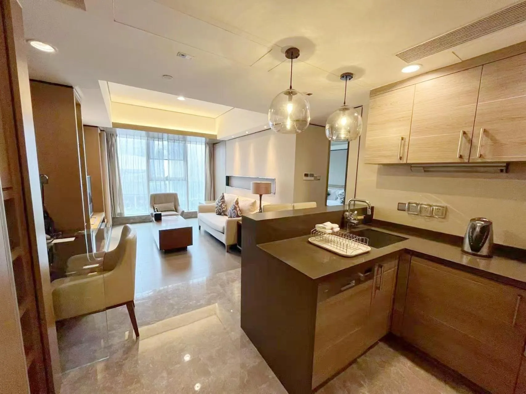 Kitchen or kitchenette in Ascott IFC Guangzhou