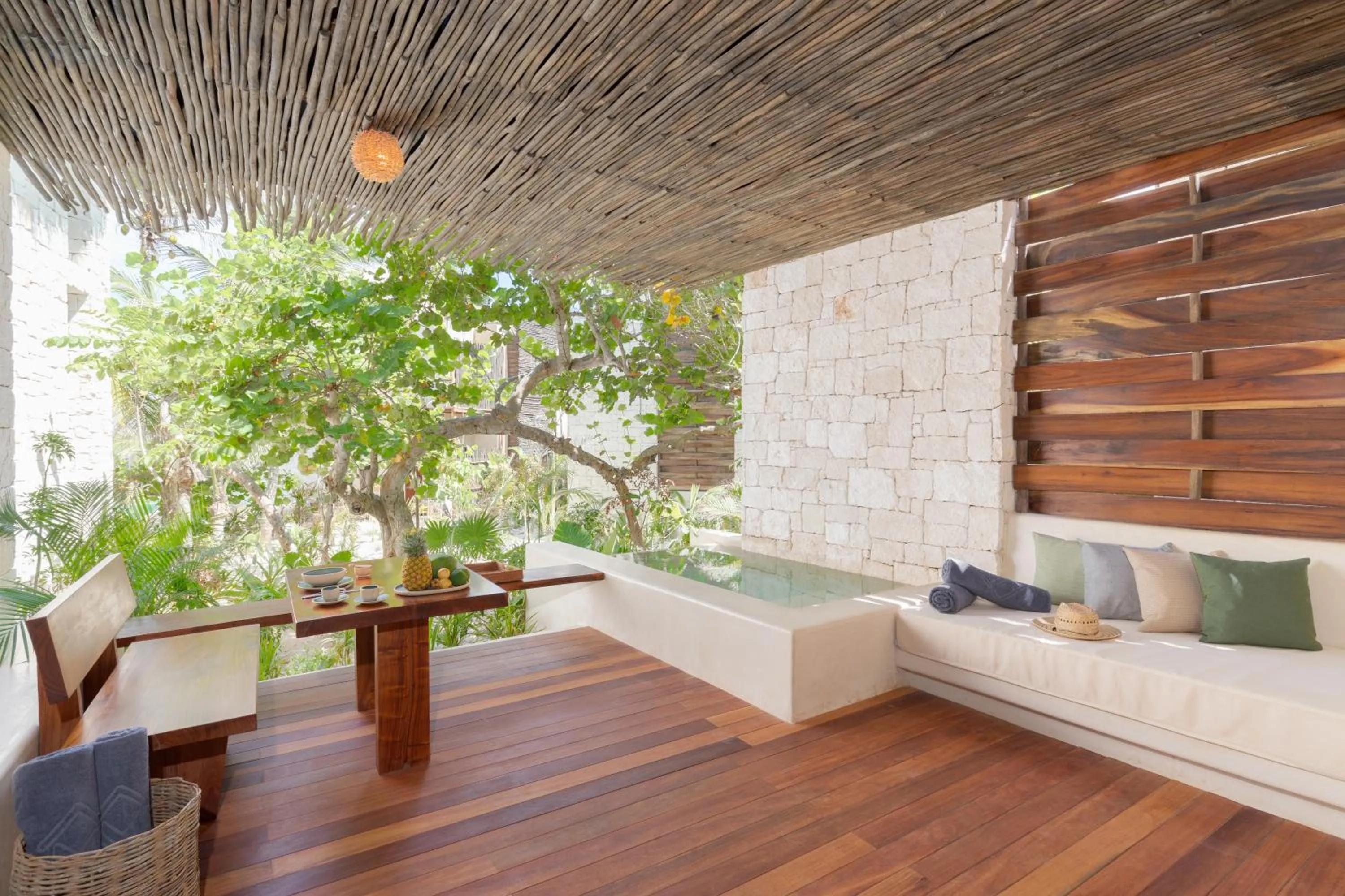 Patio in Hotel Ma'xanab Tulum