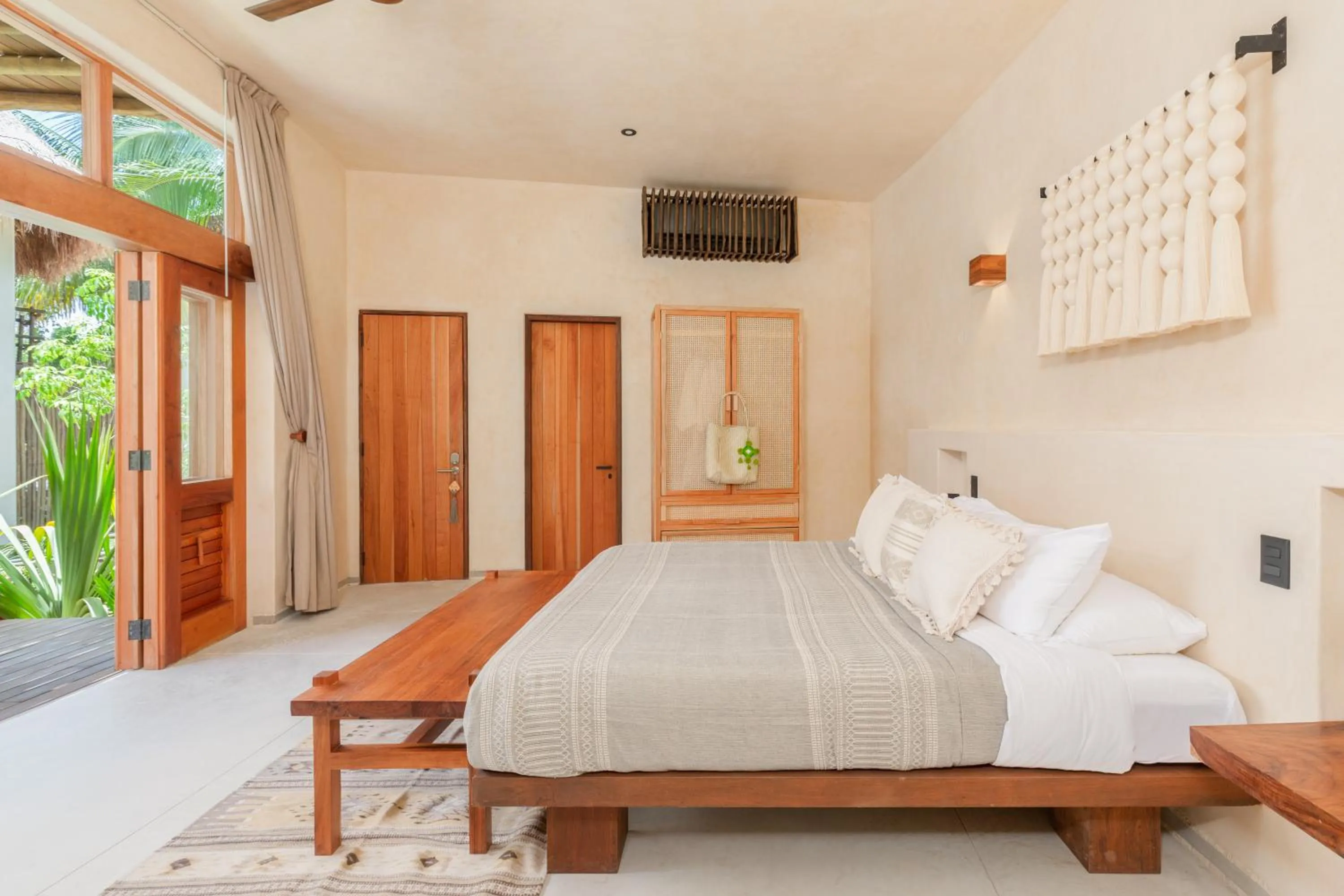 Bed in Hotel Ma'xanab Tulum