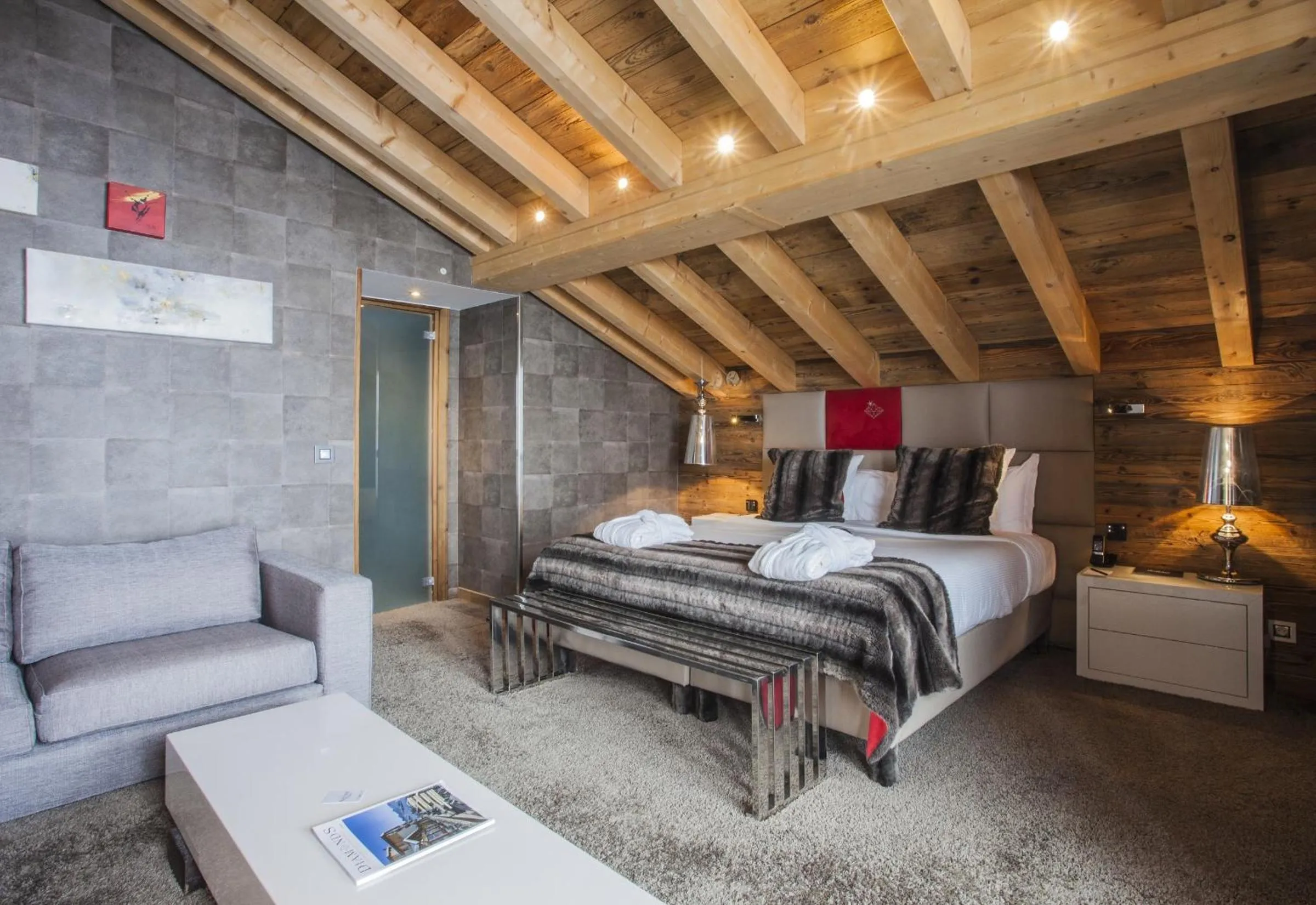 Seating area, Bed in Hôtel Koh-I Nor by Les Etincelles