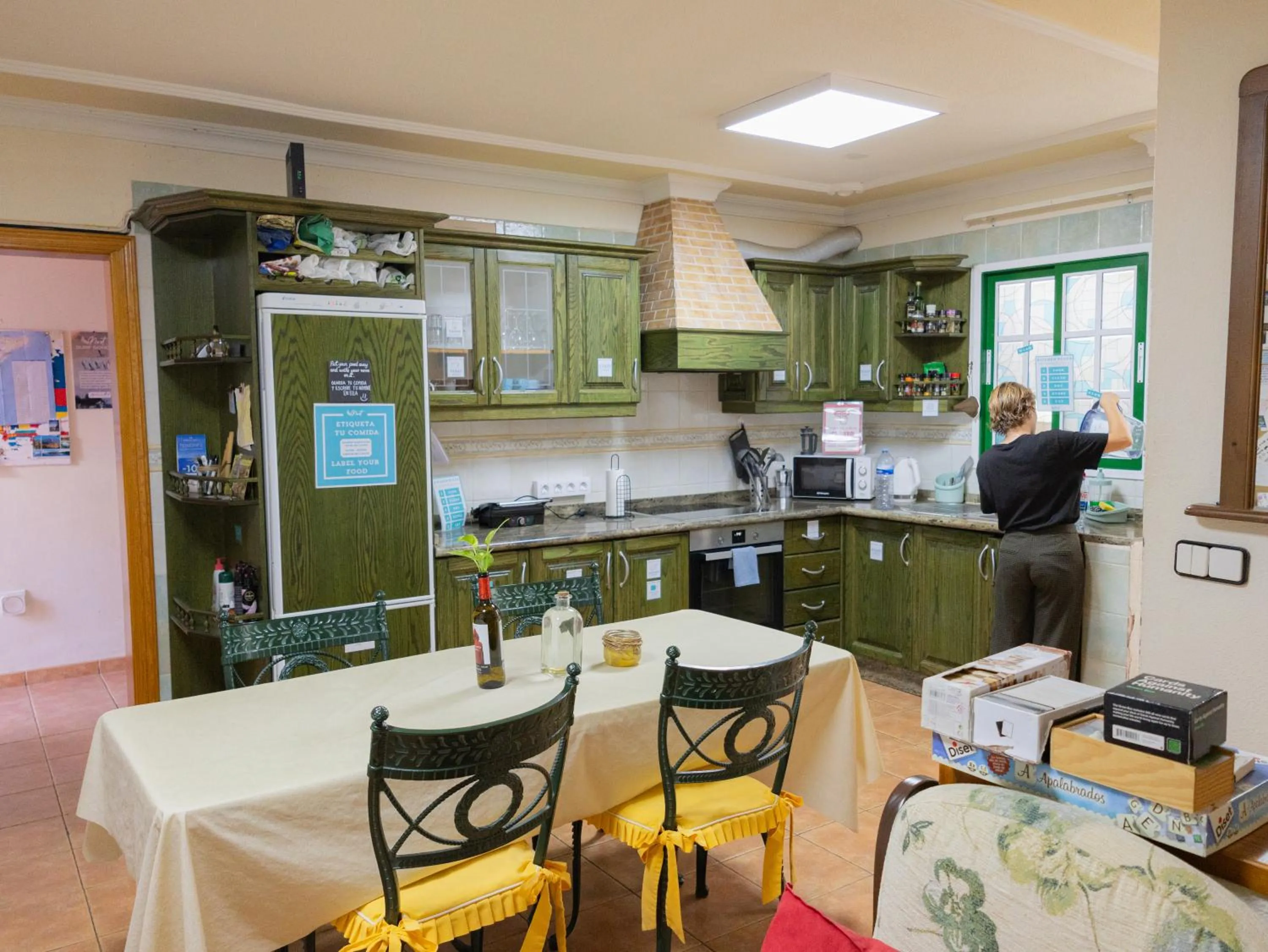 Communal kitchen in Arena Nest Hostel