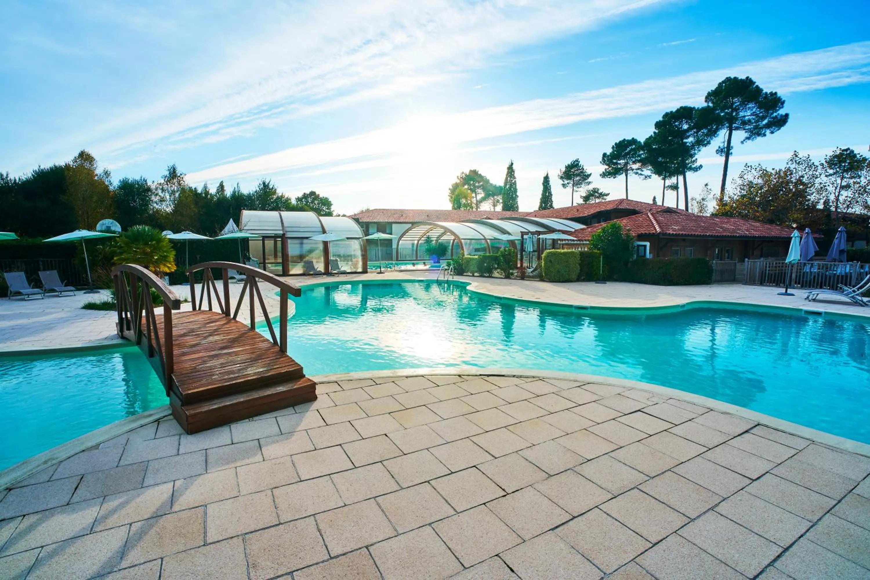 Swimming pool in Les Cottages Du Lac