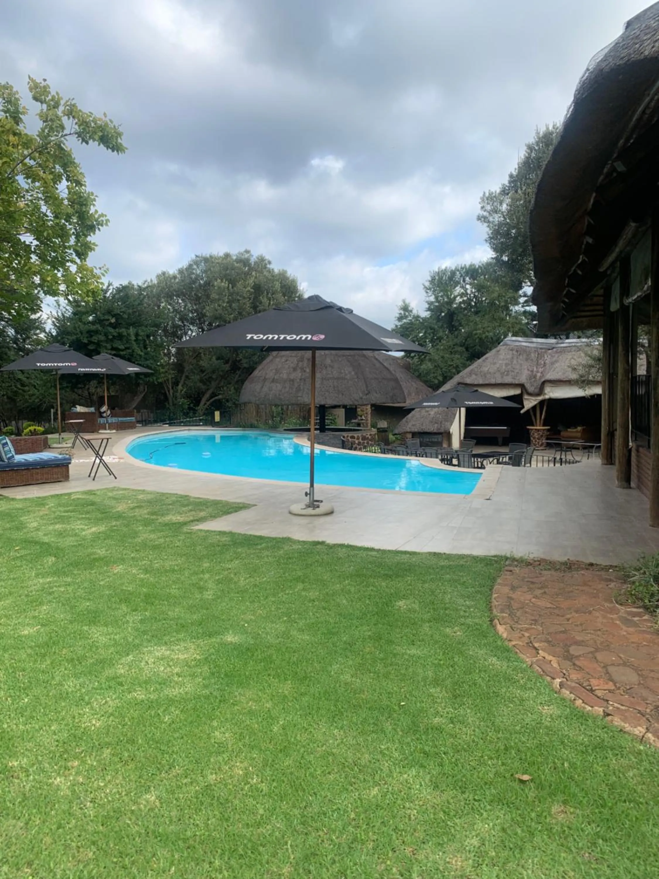 Garden view in Tidimalo Lodge