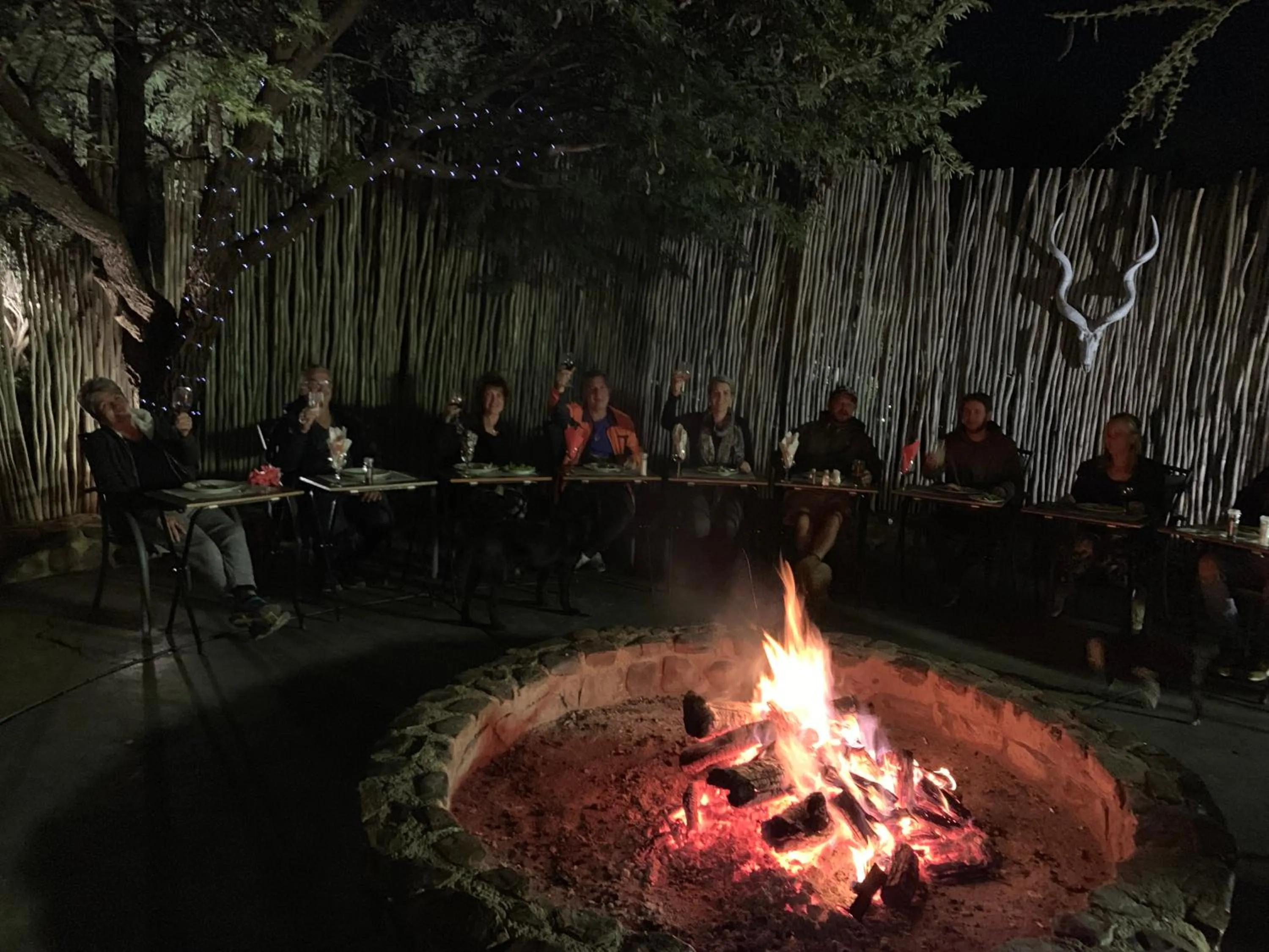 Dinner in Tidimalo Lodge