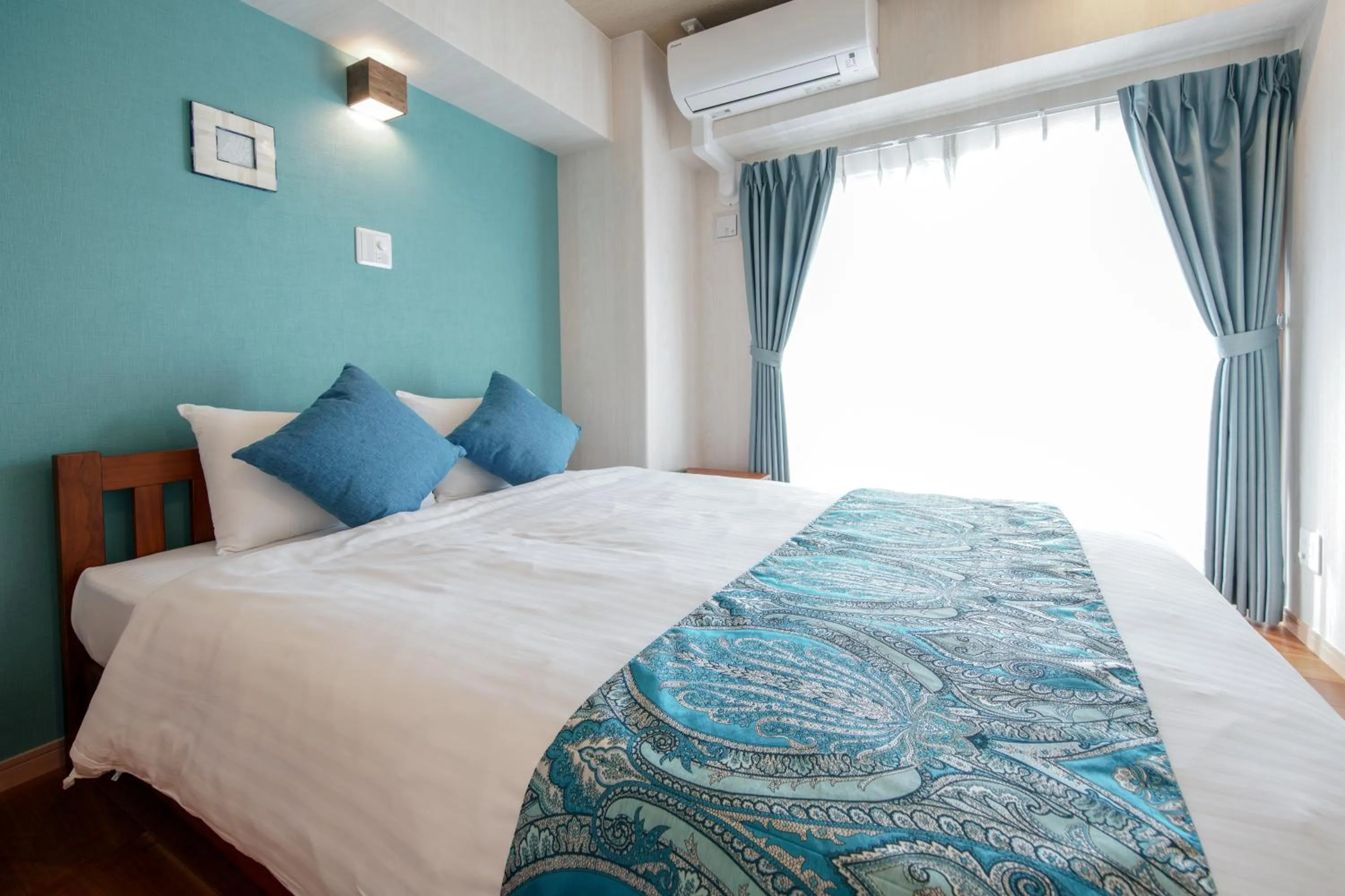 Bed in Hotel Haabesu Okinawa