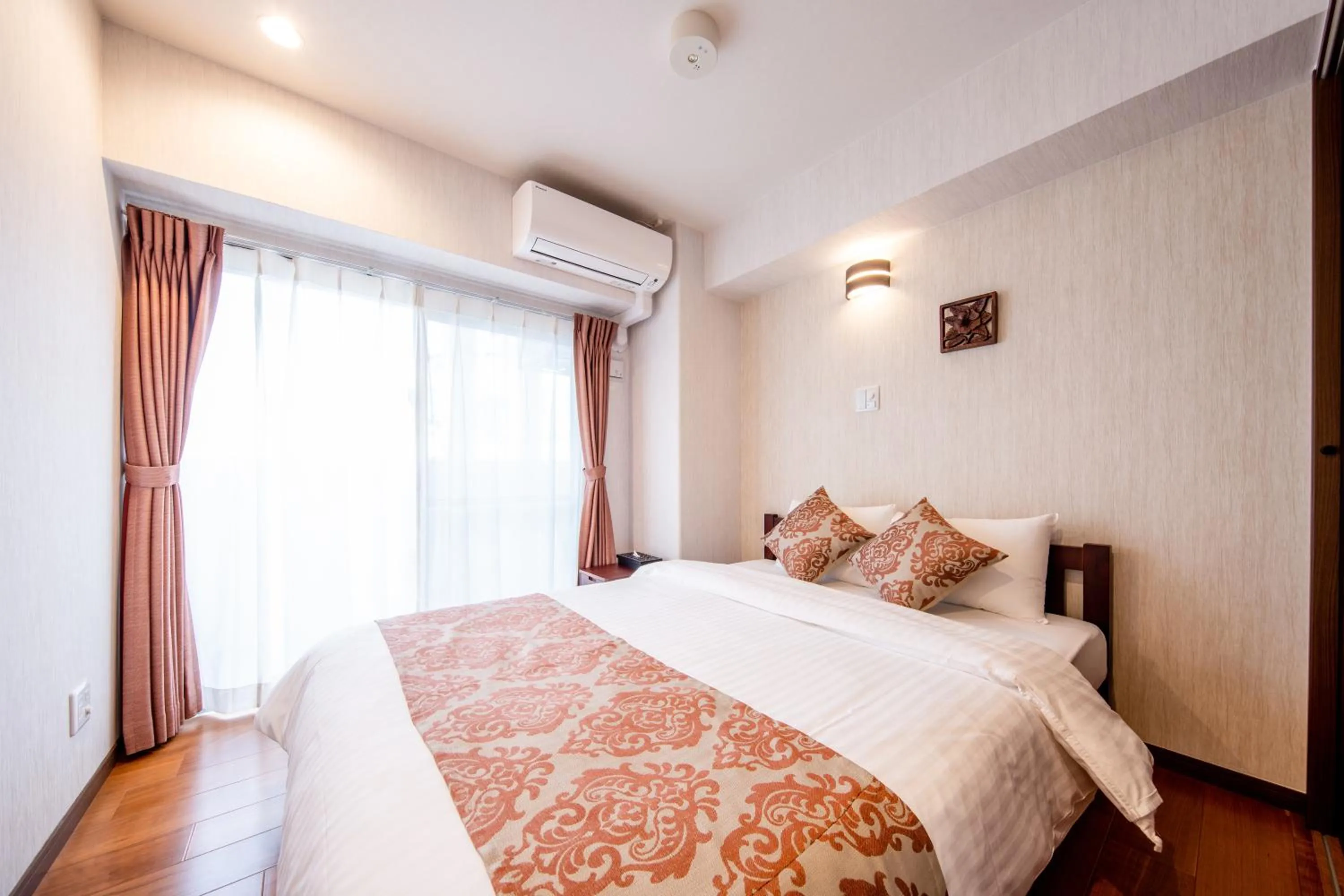 Bed in Hotel Haabesu Okinawa