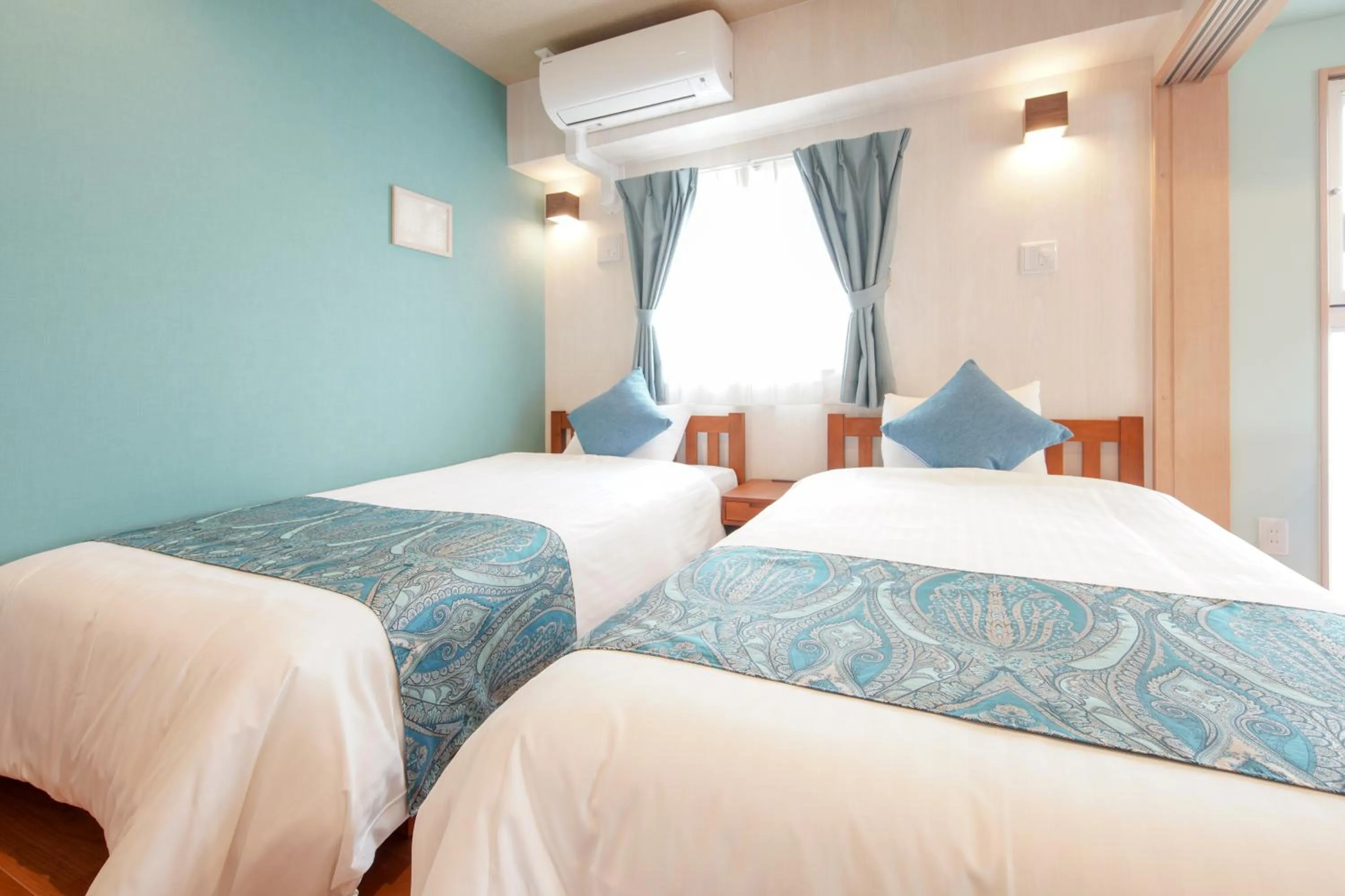 Bed in Hotel Haabesu Okinawa