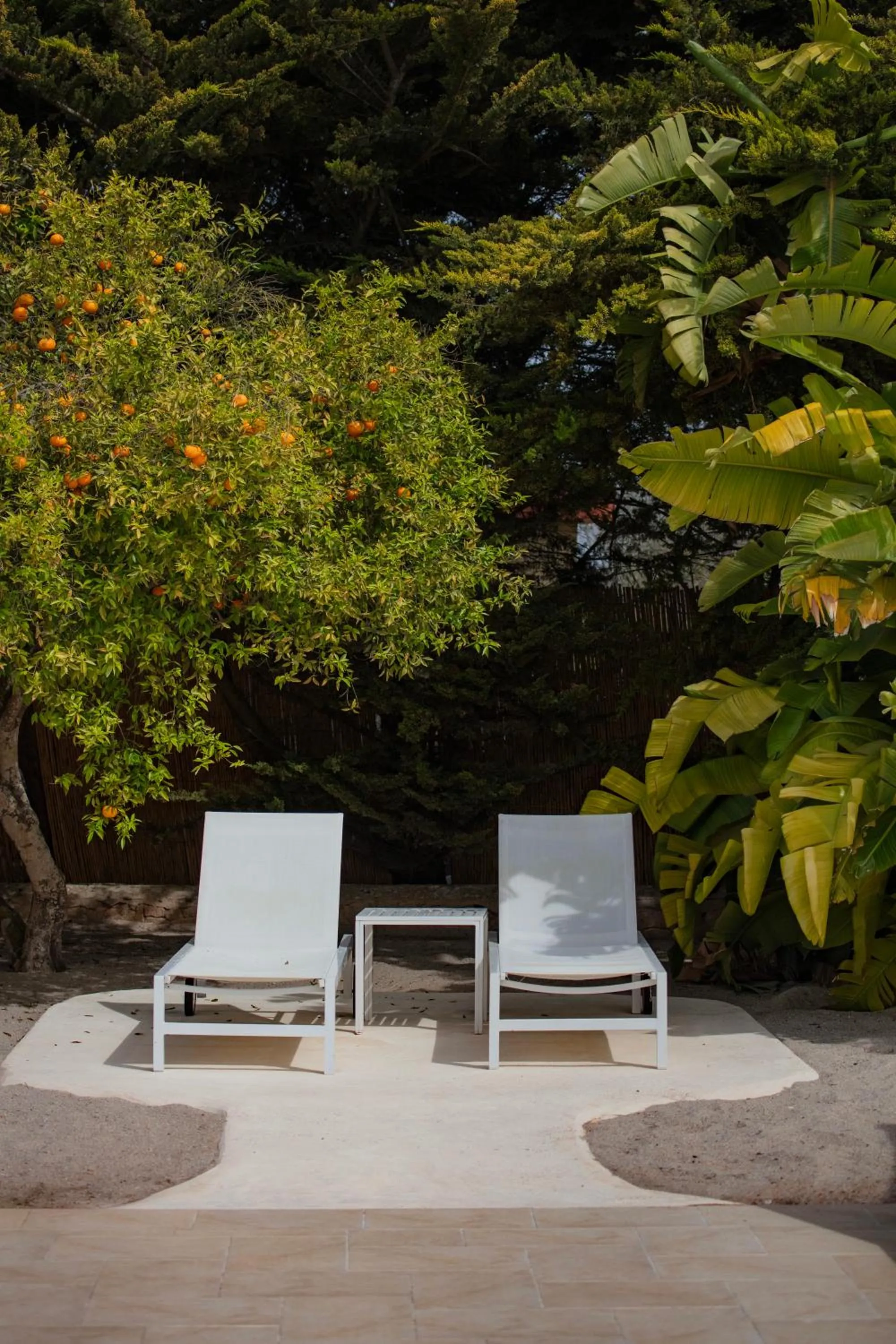 sunbed in Can Jaume Private Villas by Ocean Drive