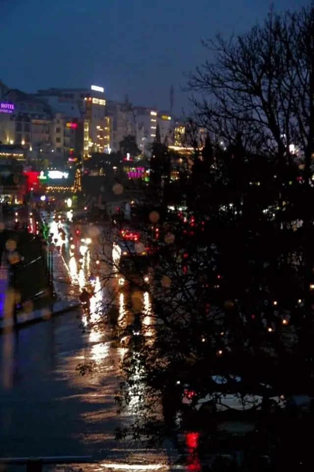 Quiet street view in Nhật Nguyên Hotel
