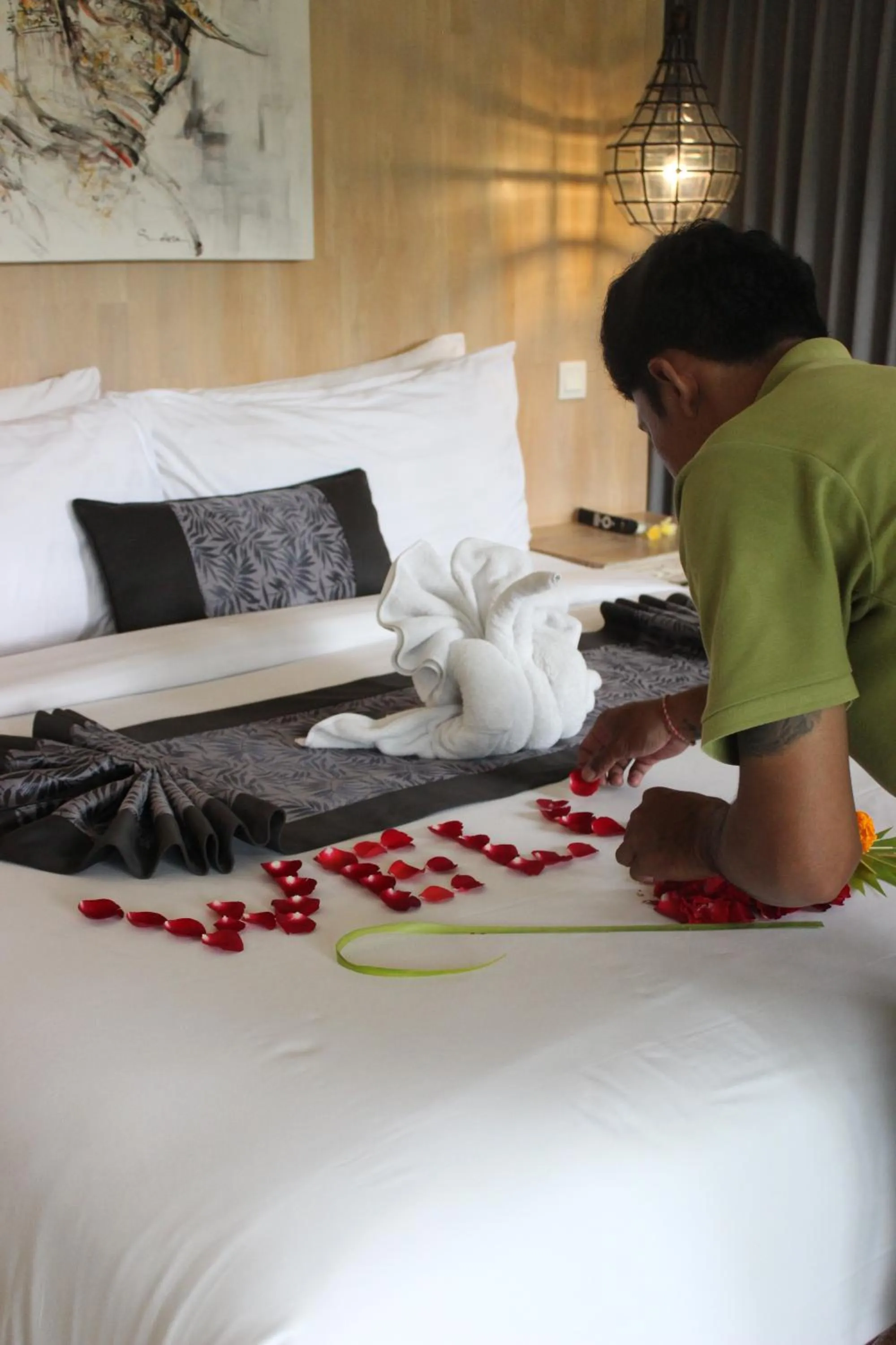 People, Bed in Ubud Hills Villas & Resort