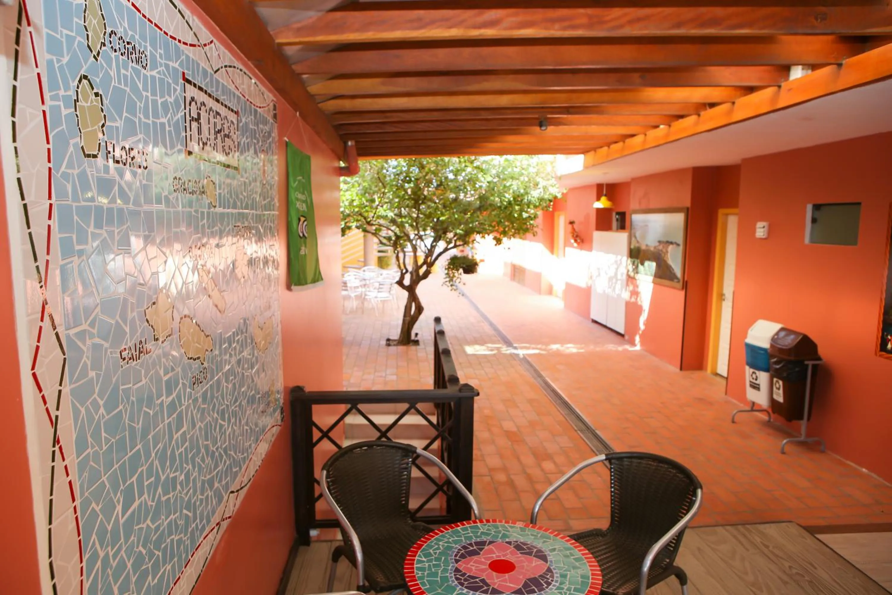 Inner courtyard view in Hotel Açoriano