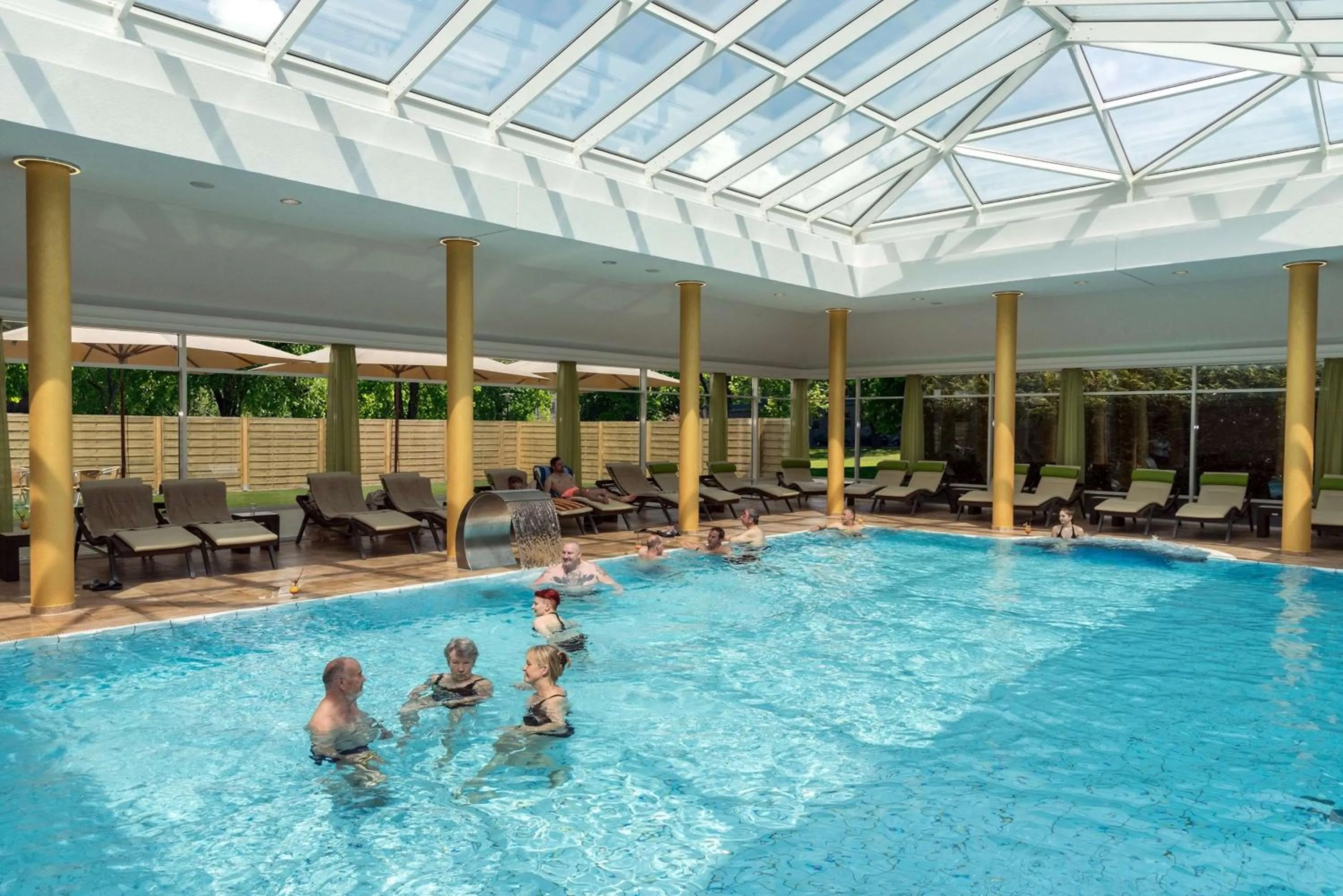 Pool view in Best Western Plus Parkhotel & Spa Cottbus