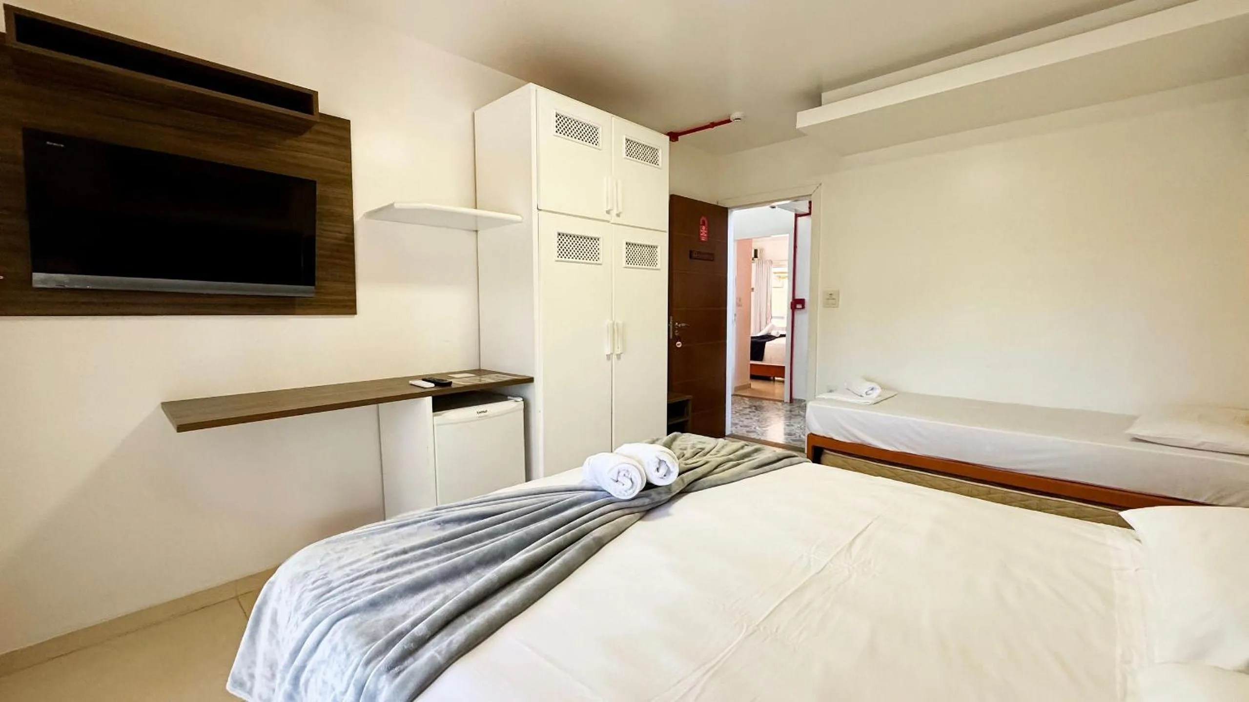 Bed in Pousada Bernúncia - Com café da Manhã, próximo a Praia Grande