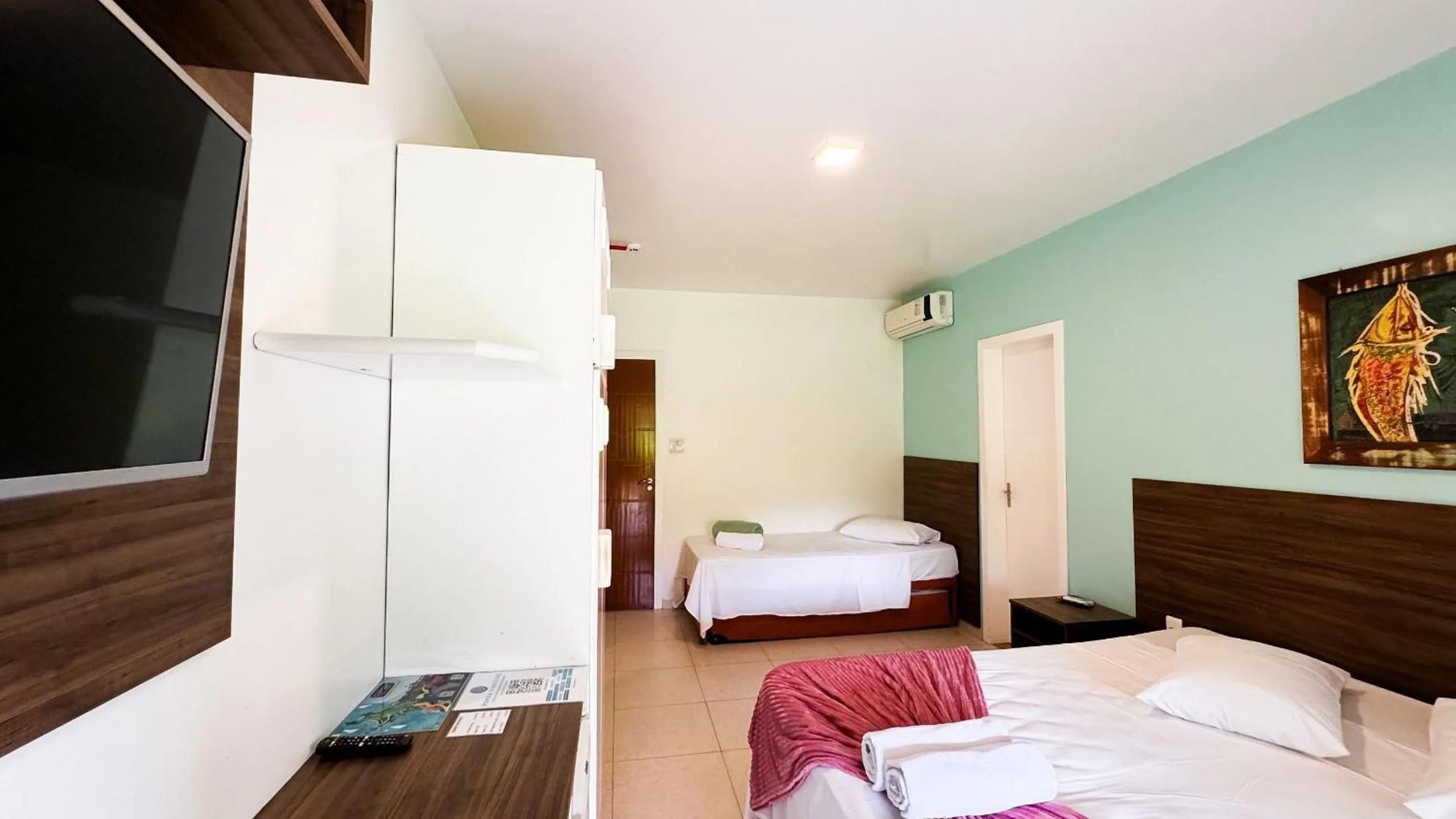 Bed in Pousada Bernúncia - Com café da Manhã, próximo a Praia Grande