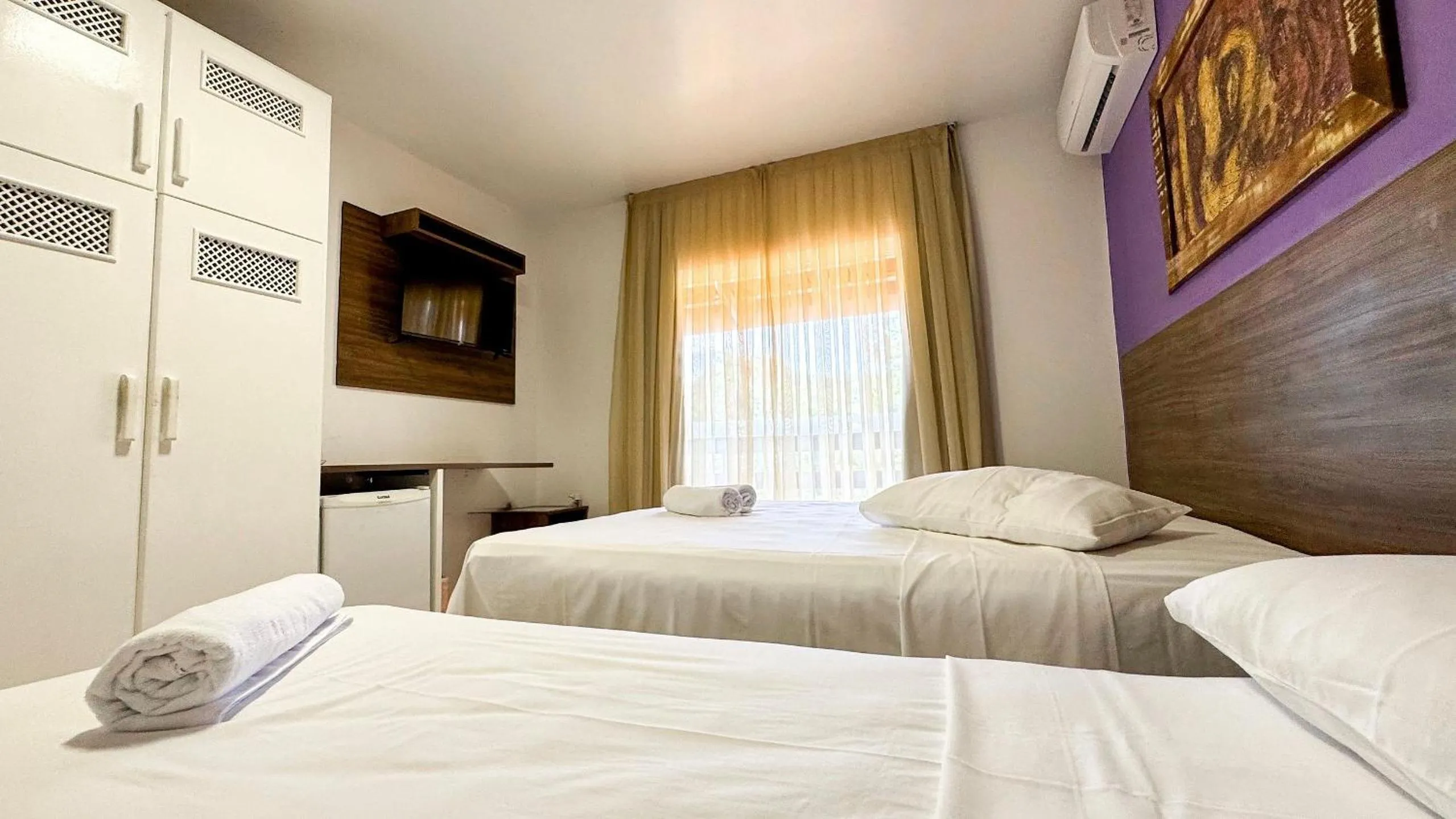 Bed in Pousada Bernúncia - Com café da Manhã, próximo a Praia Grande