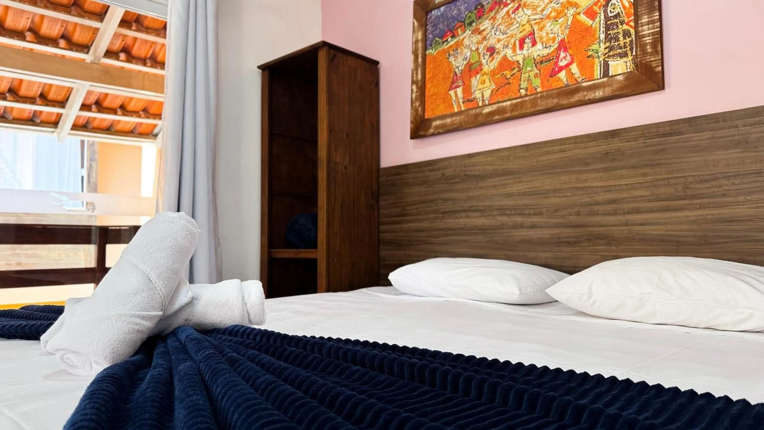 Bed in Pousada Bernúncia - Com café da Manhã, próximo a Praia Grande