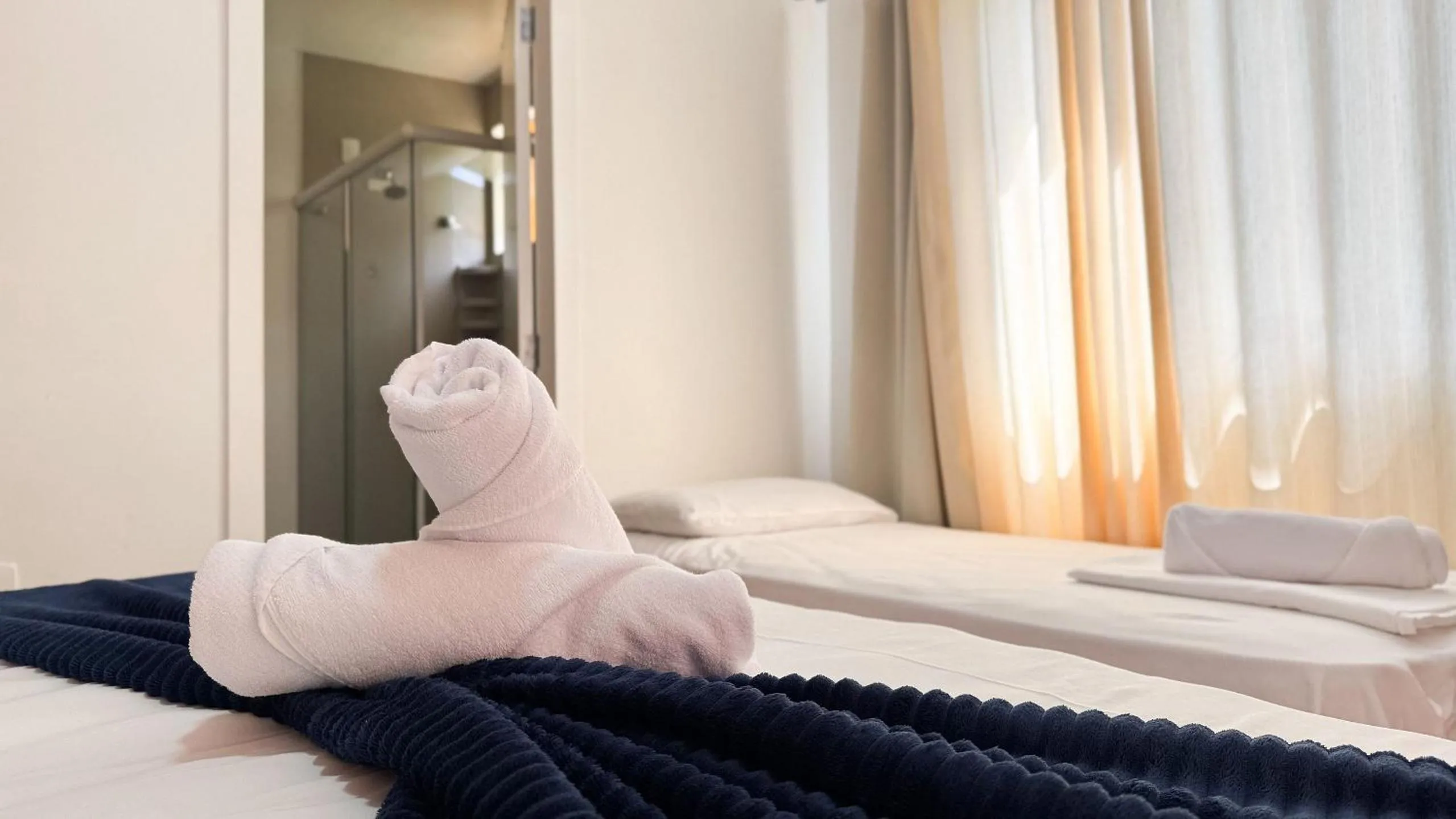 Bed in Pousada Bernúncia - Com café da Manhã, próximo a Praia Grande