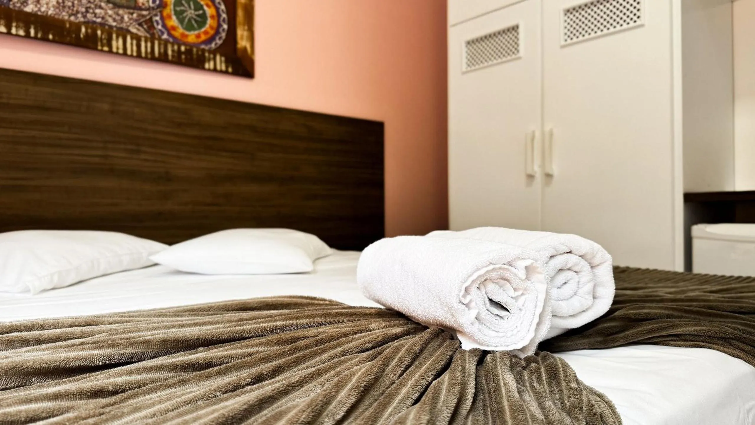 Bed in Pousada Bernúncia - Com café da Manhã, próximo a Praia Grande