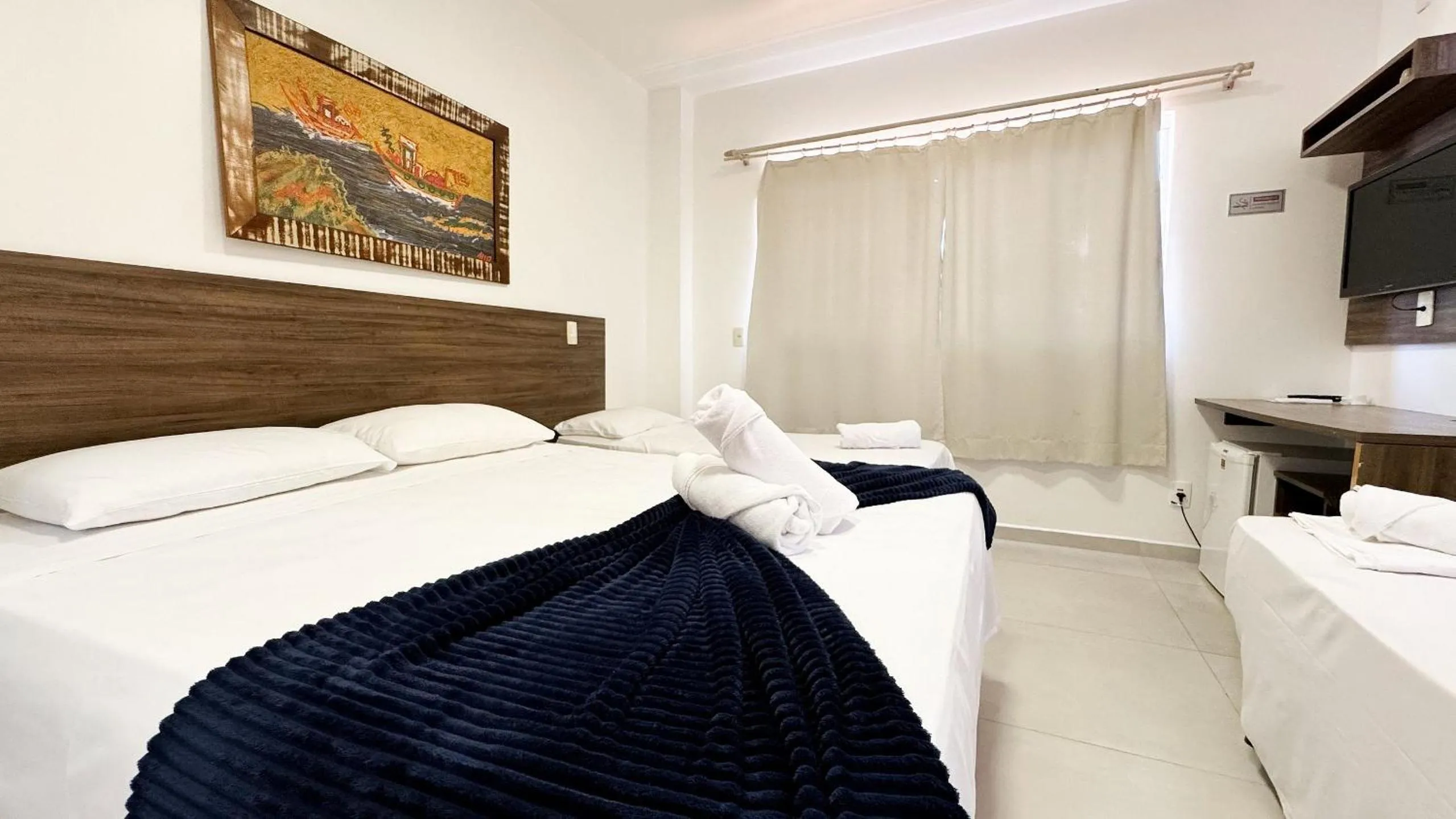 Bed in Pousada Bernúncia - Com café da Manhã, próximo a Praia Grande