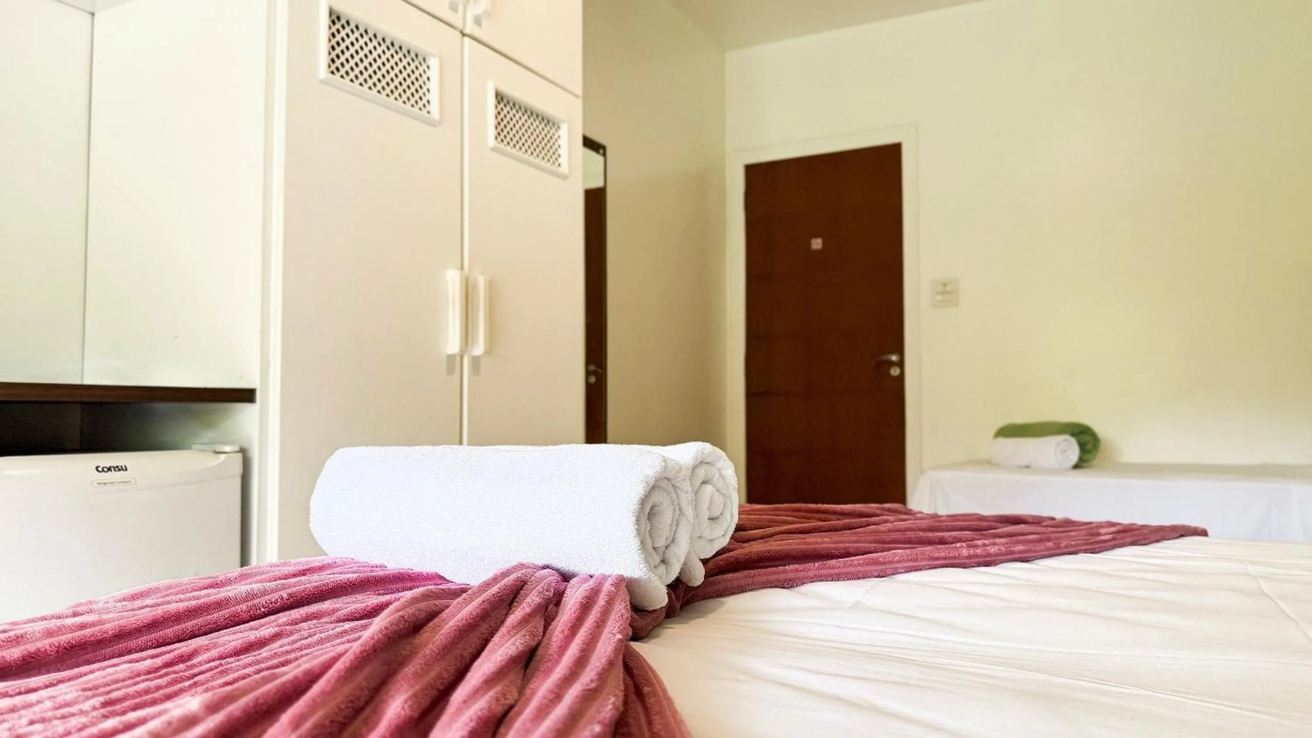 Bed in Pousada Bernúncia - Com café da Manhã, próximo a Praia Grande