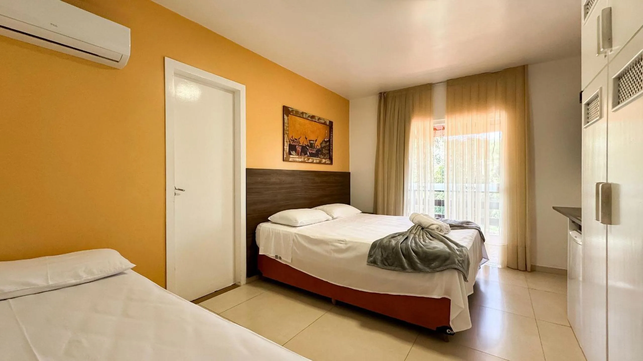 Bed in Pousada Bernúncia - Com café da Manhã, próximo a Praia Grande