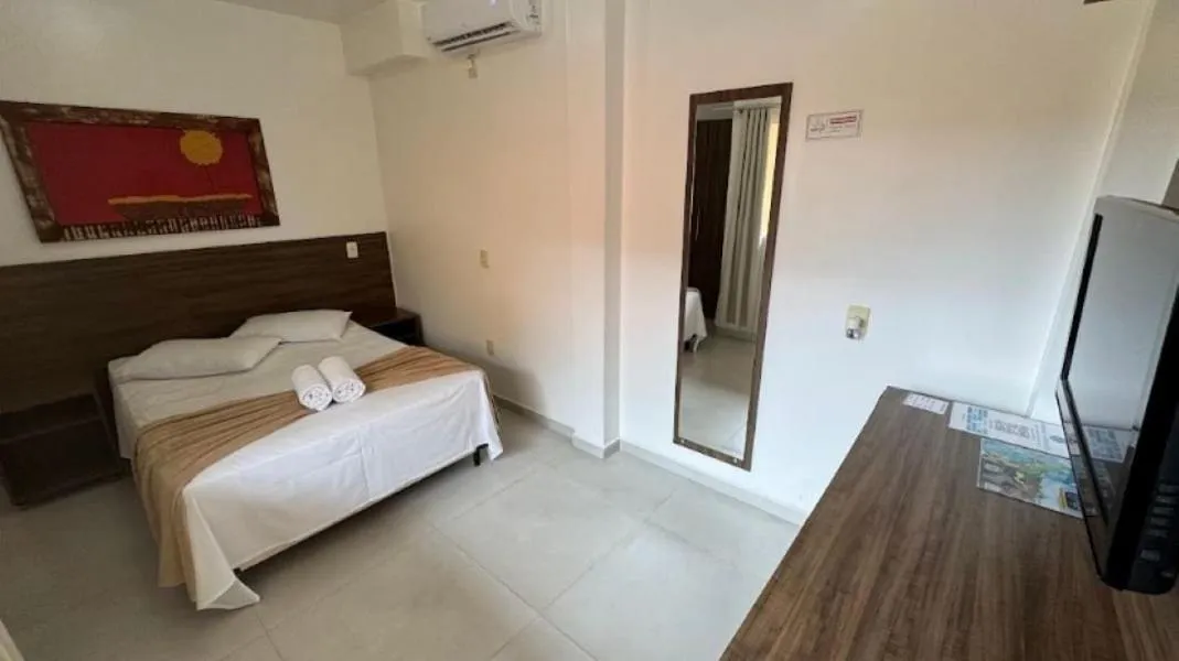 Bed in Pousada Bernúncia - Com café da Manhã, próximo a Praia Grande