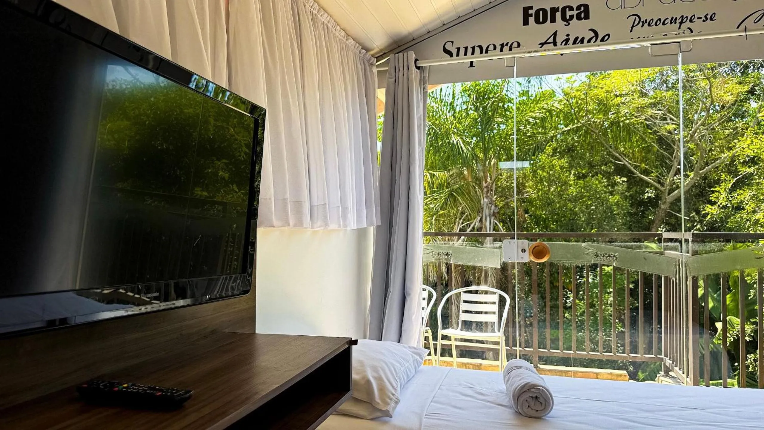 Bed in Pousada Bernúncia - Com café da Manhã, próximo a Praia Grande