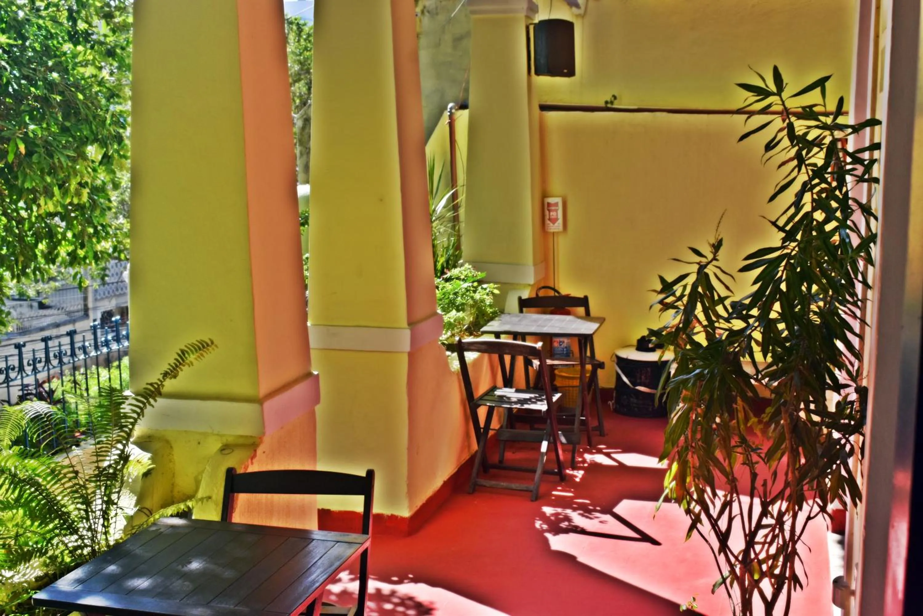 Patio in Brasileranza Hostel