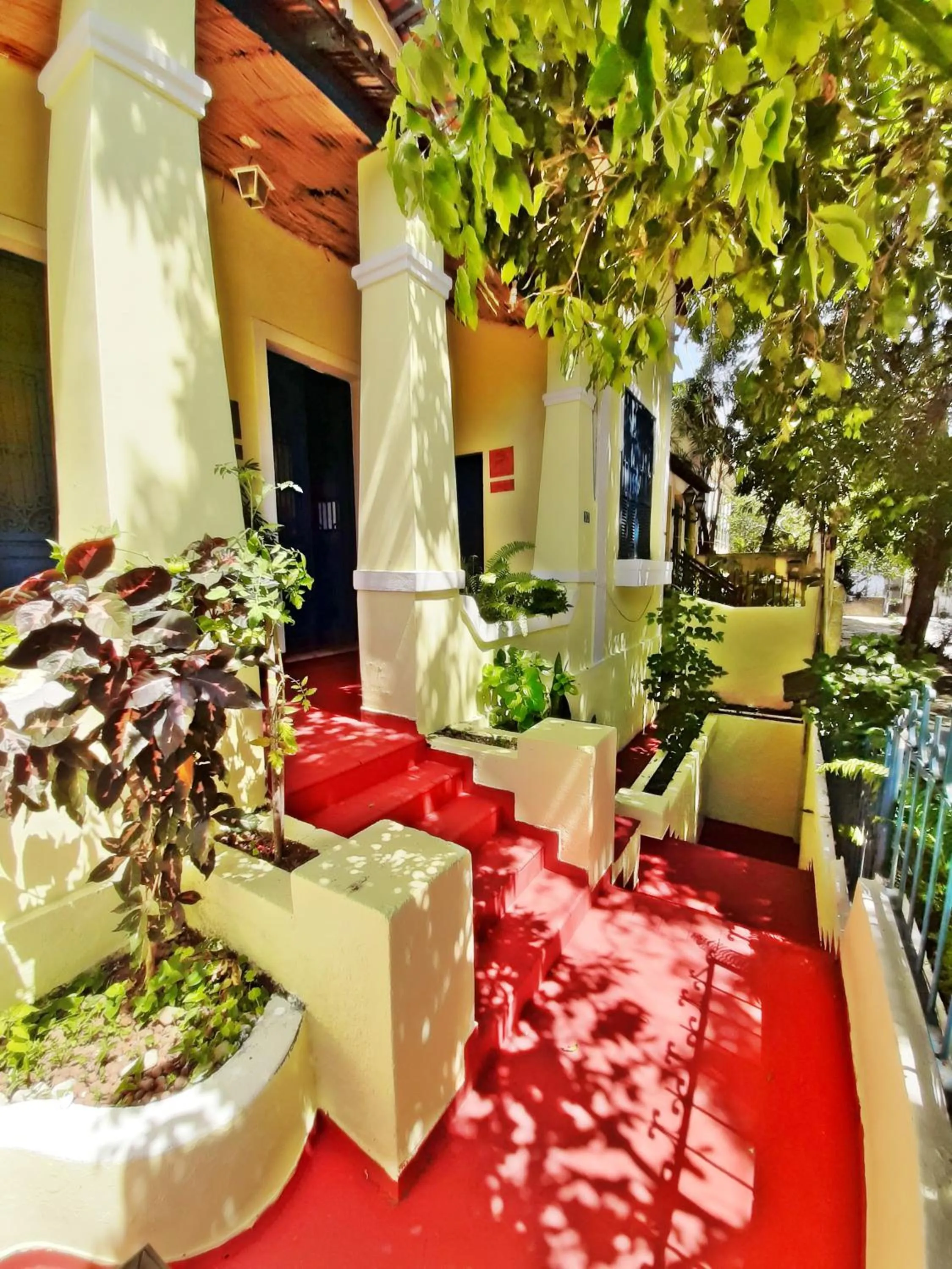 Patio in Brasileranza Hostel