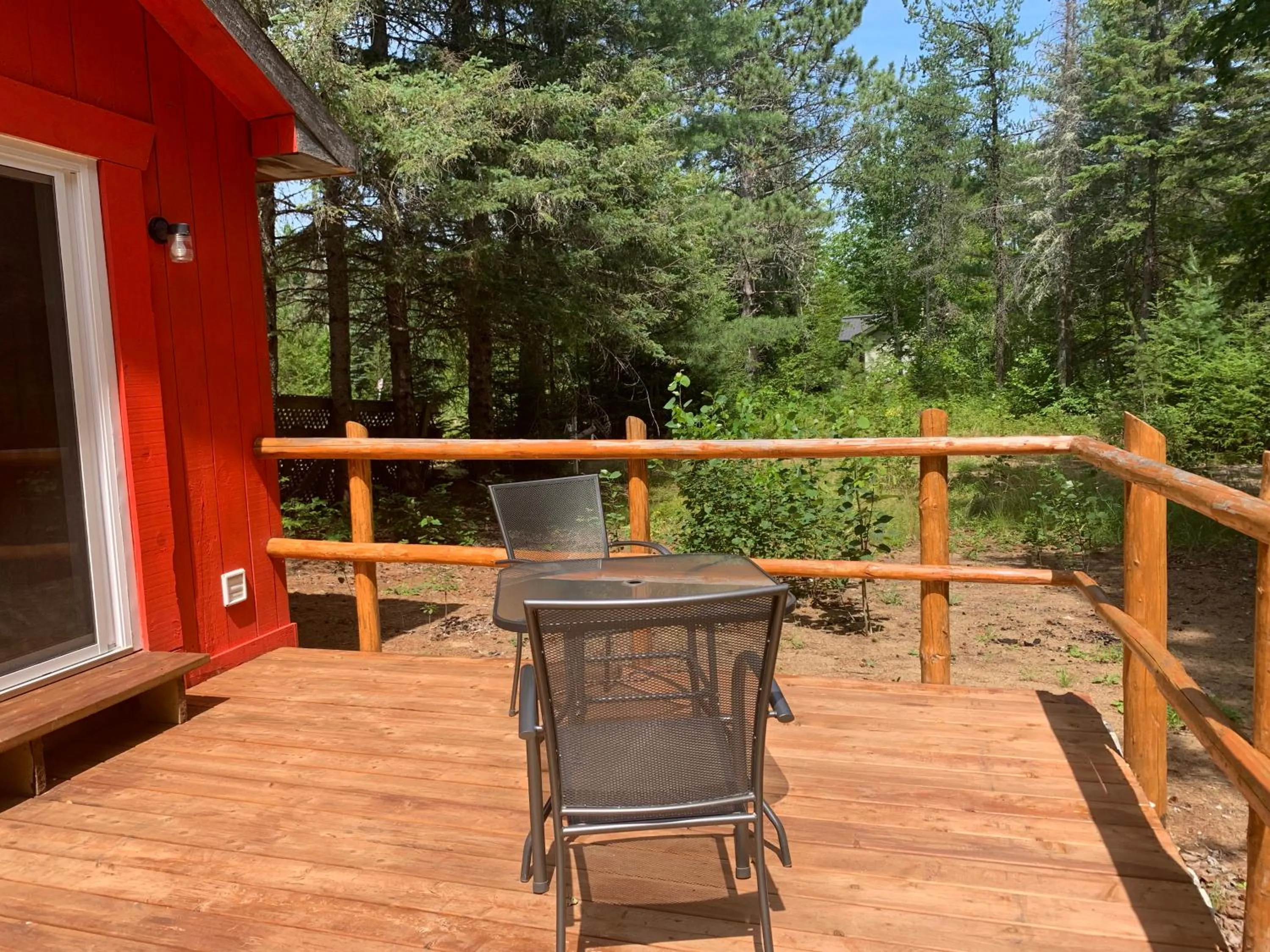 Patio in L'Auberge Refuge du Trappeur