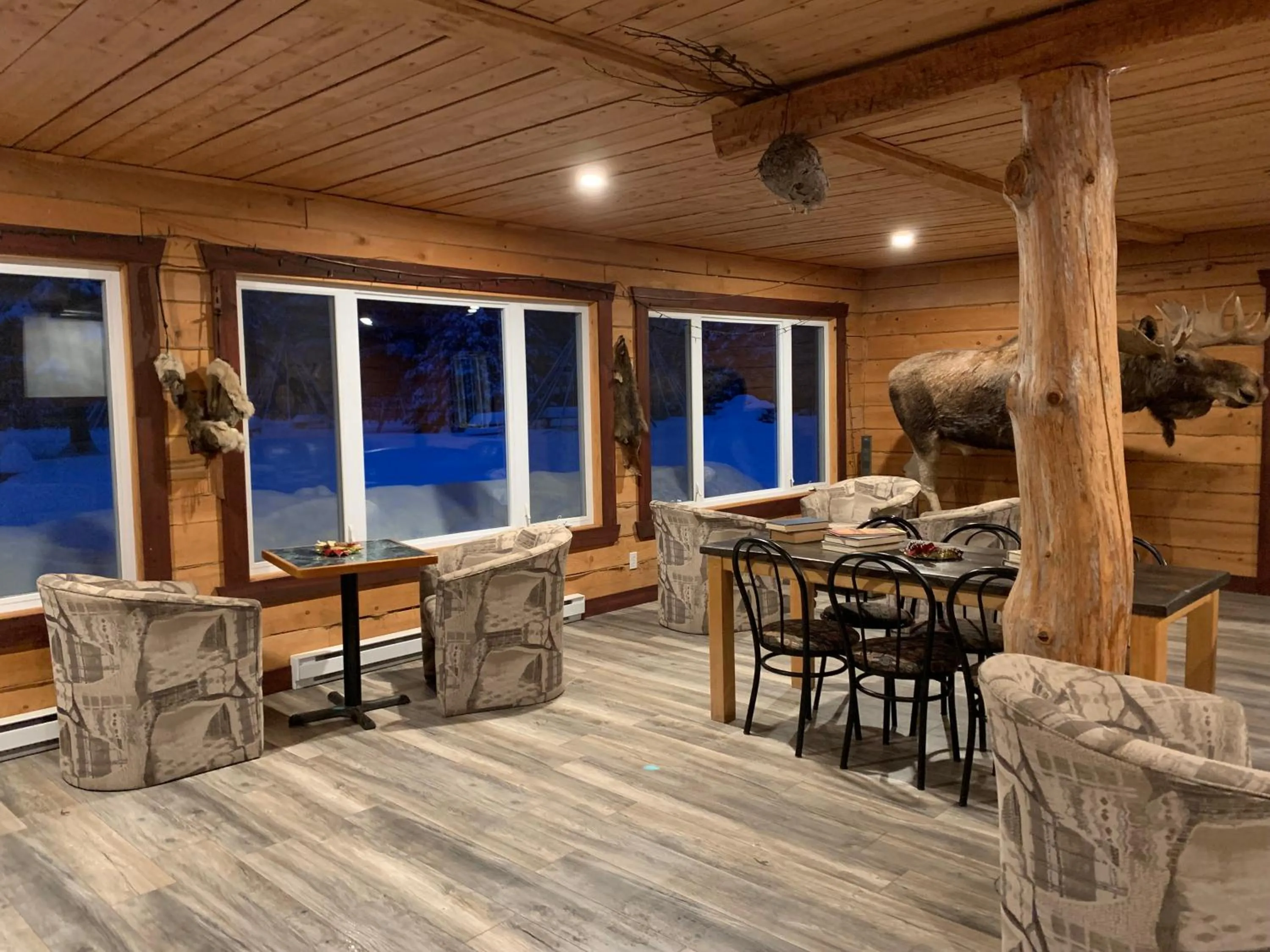 Living room in L'Auberge Refuge du Trappeur