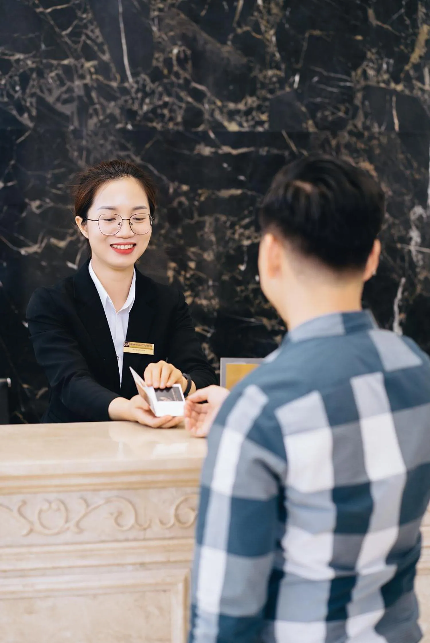 Lobby or reception in Manh Quan Luxury Hotel