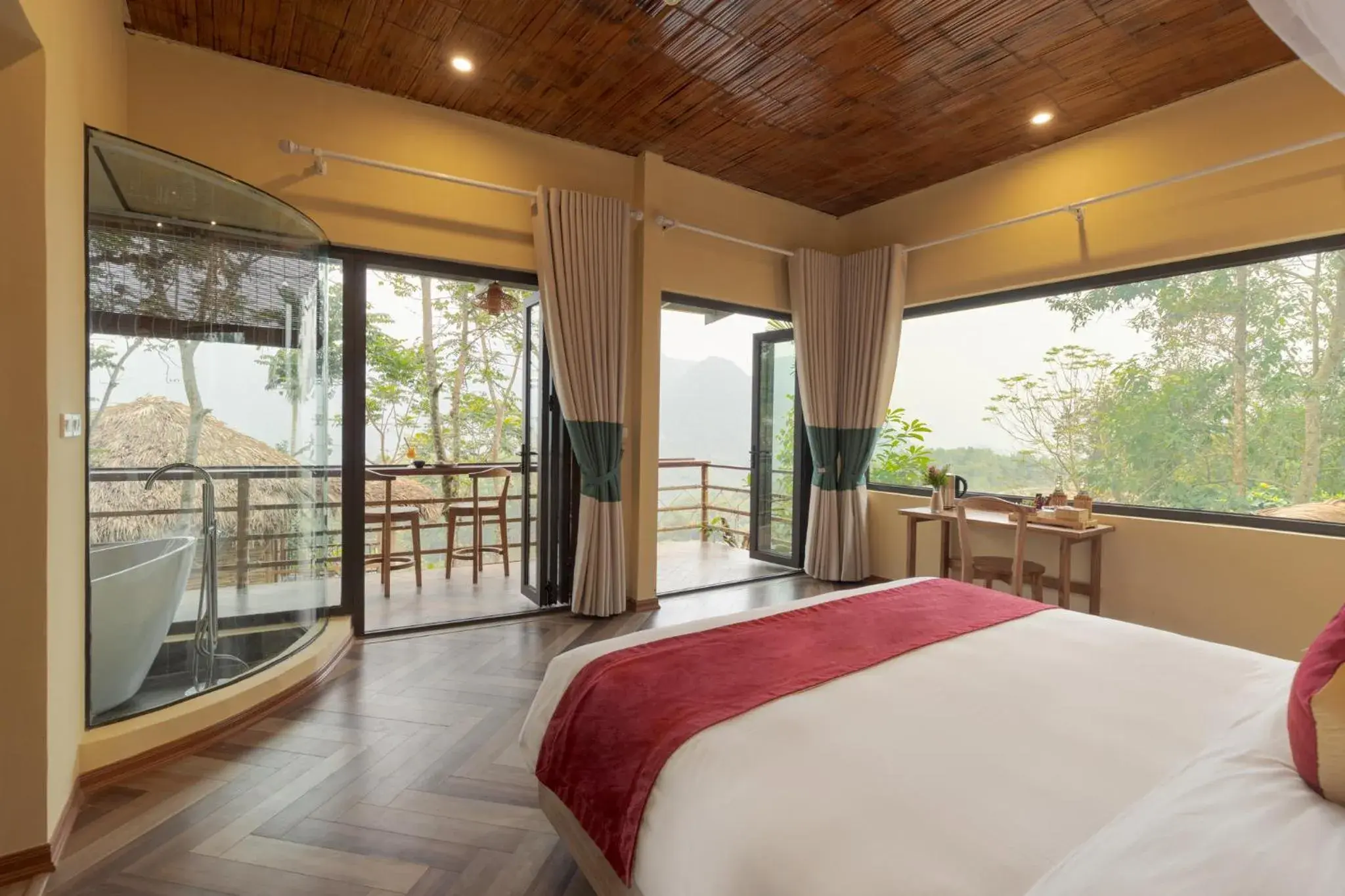 King Room with Pool View in Pu Luong Natura King Room with Pool View in Pu Luong Natura