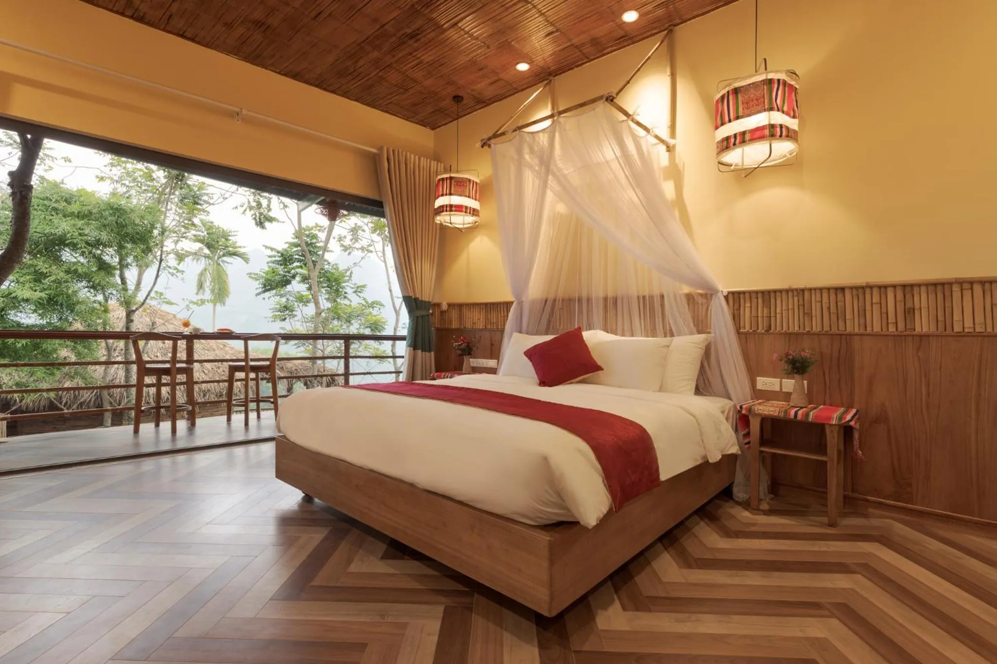 Bed in Pu Luong Natura