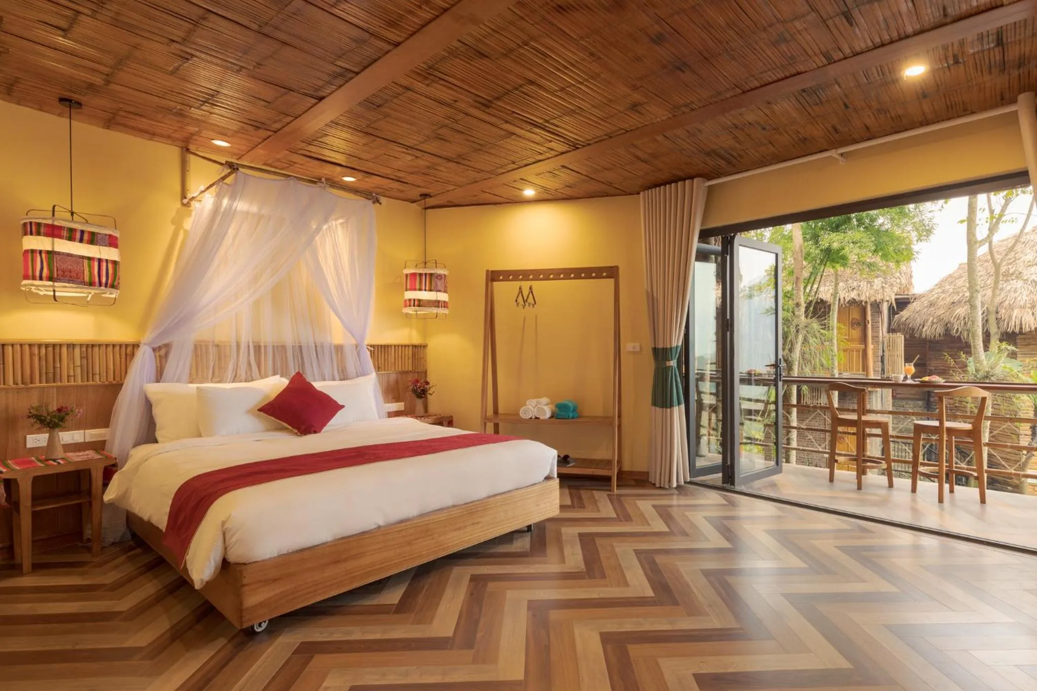 Bed in Pu Luong Natura