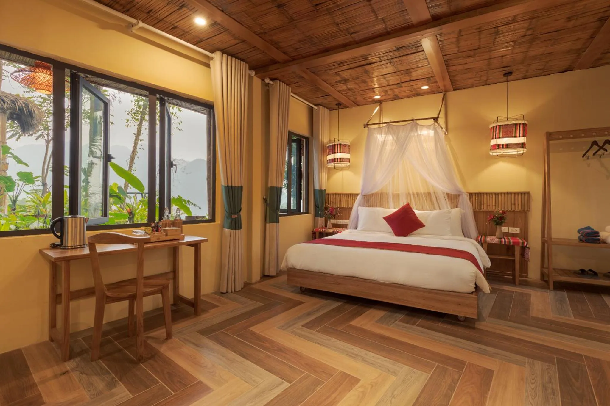 Bed in Pu Luong Natura