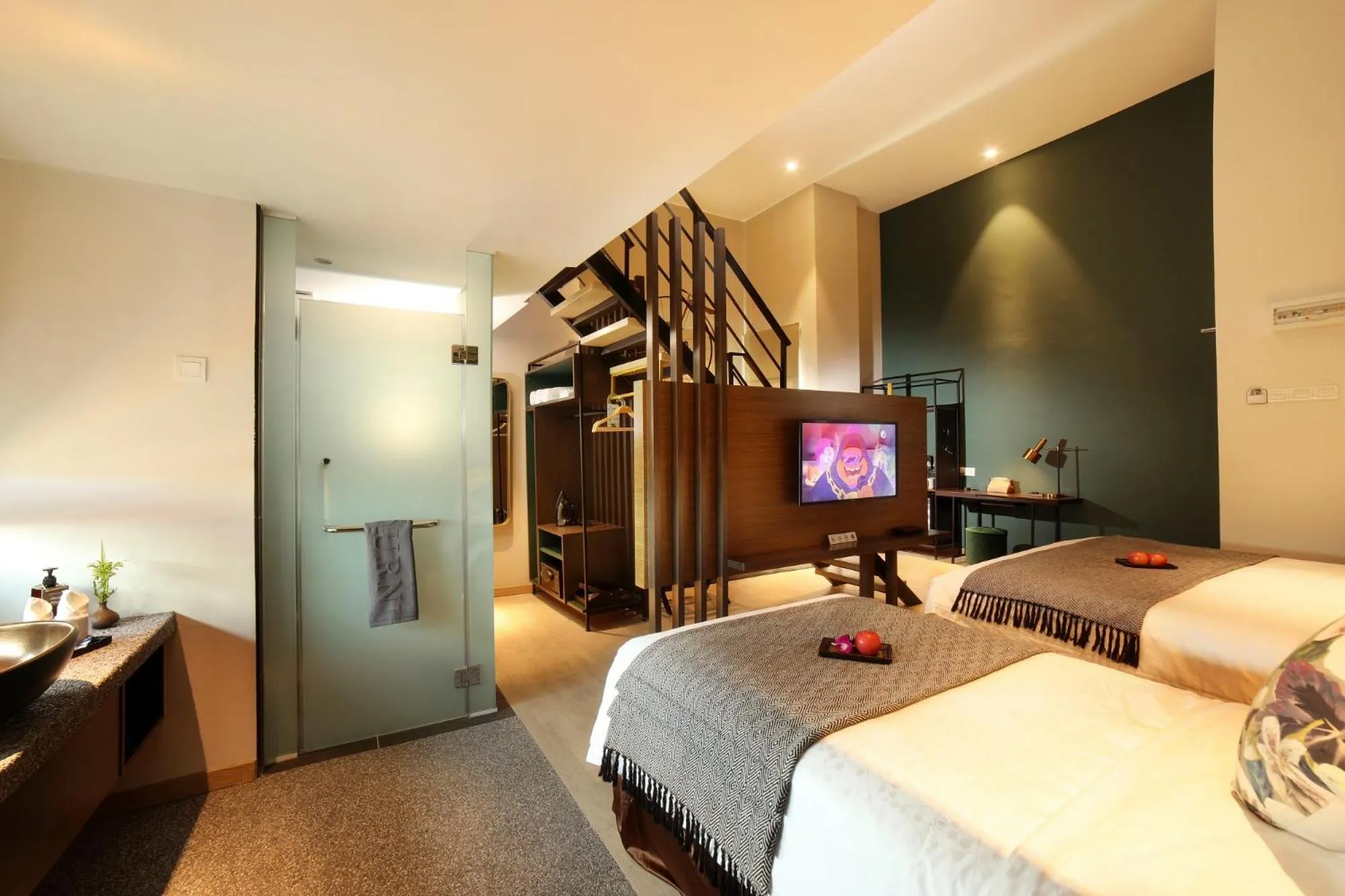 Bed in Sojourn Spa Hotel Ipoh