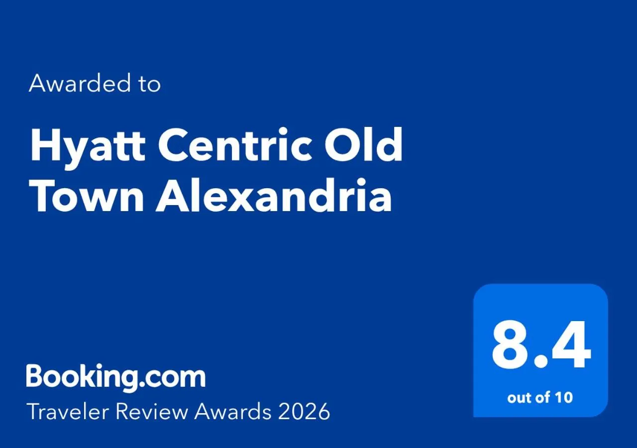 Certificate/Award in Hyatt Centric Old Town Alexandria