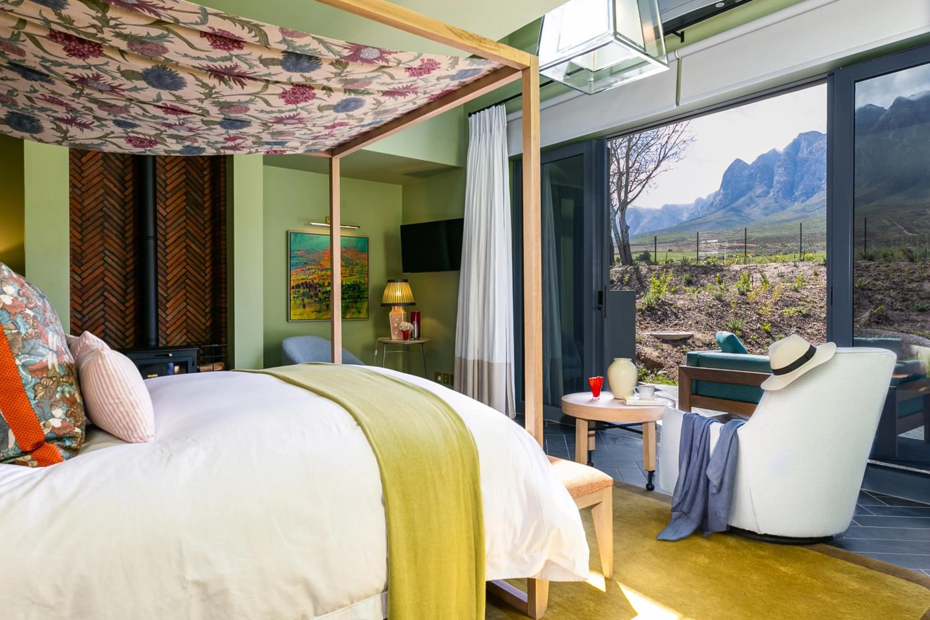 Natural landscape, Bed in Bosjes - Herehuis