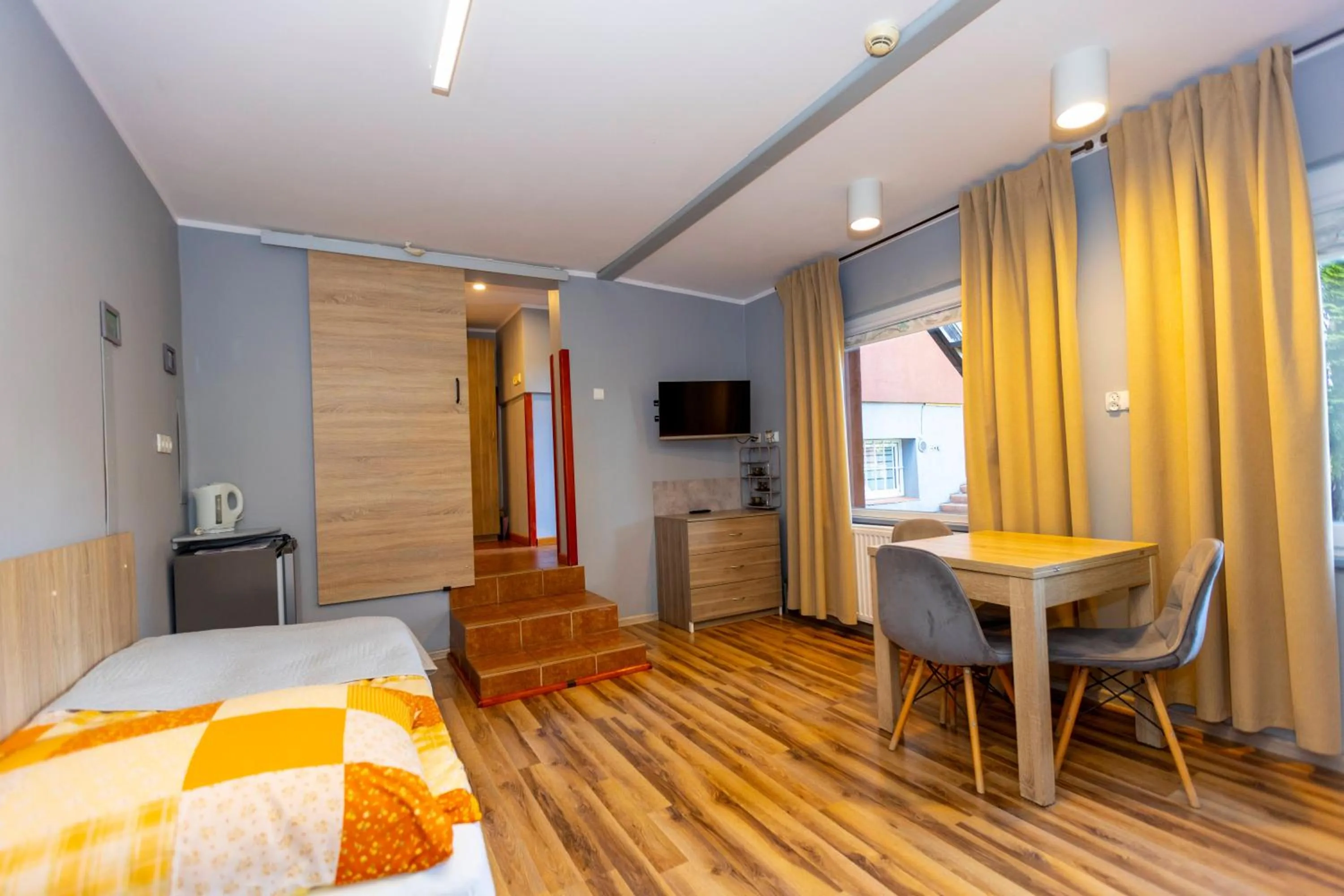 Kitchen or kitchenette, Bed in Gościniec Pod Markizami